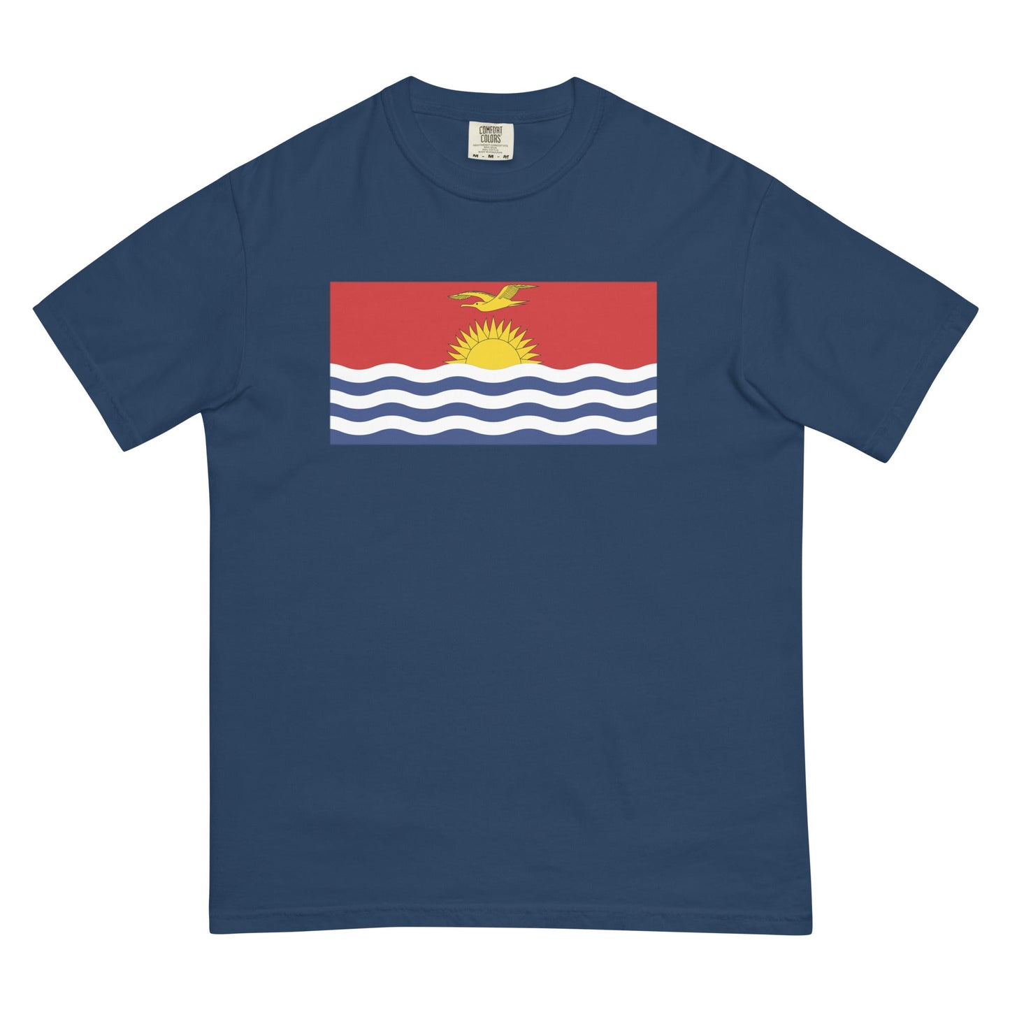 Flag tee representing Kiribati in black, small