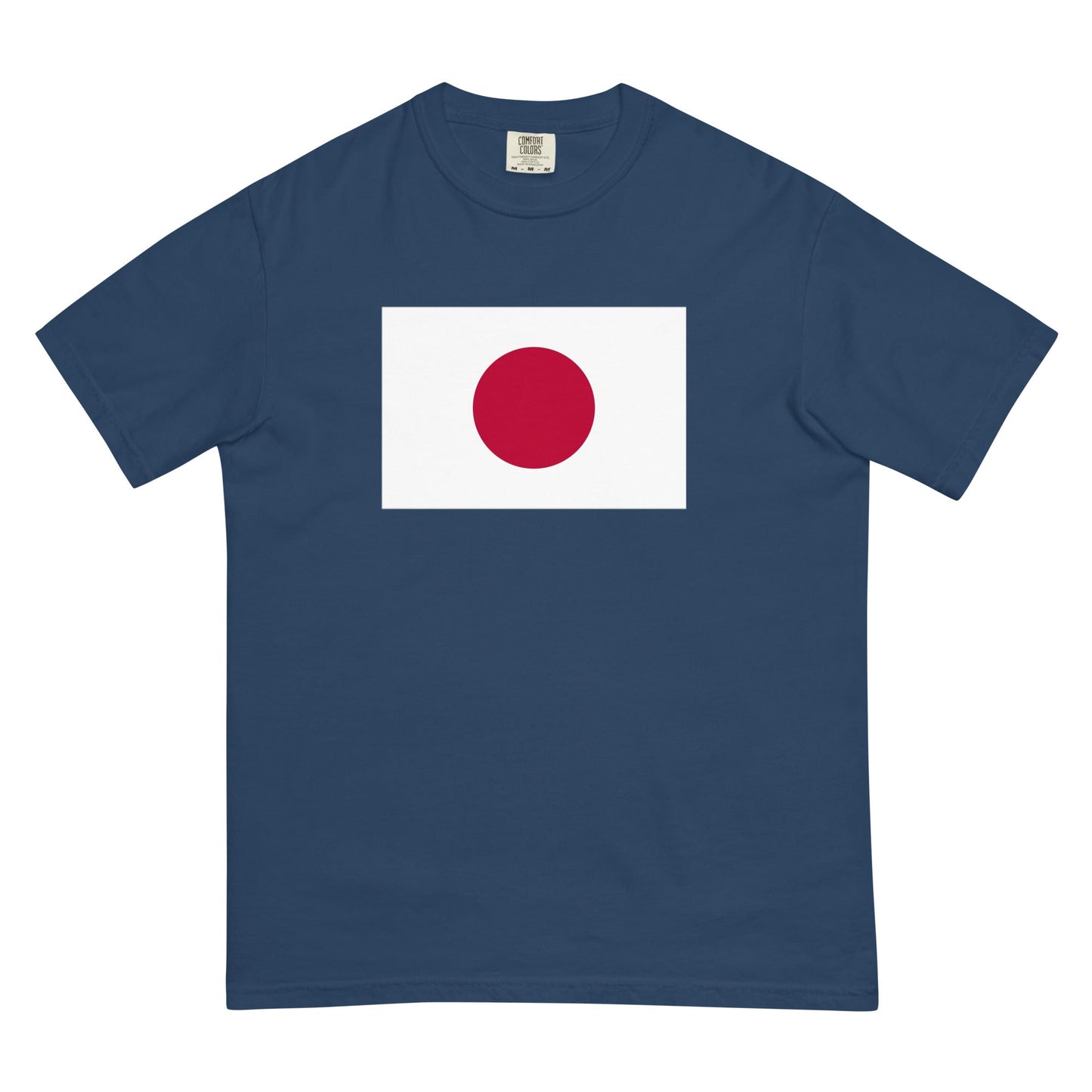 Bold Japan flag design tee in true navy, 3X large