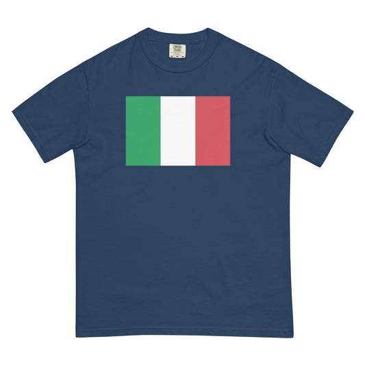 Italy flag shirt in black, size small