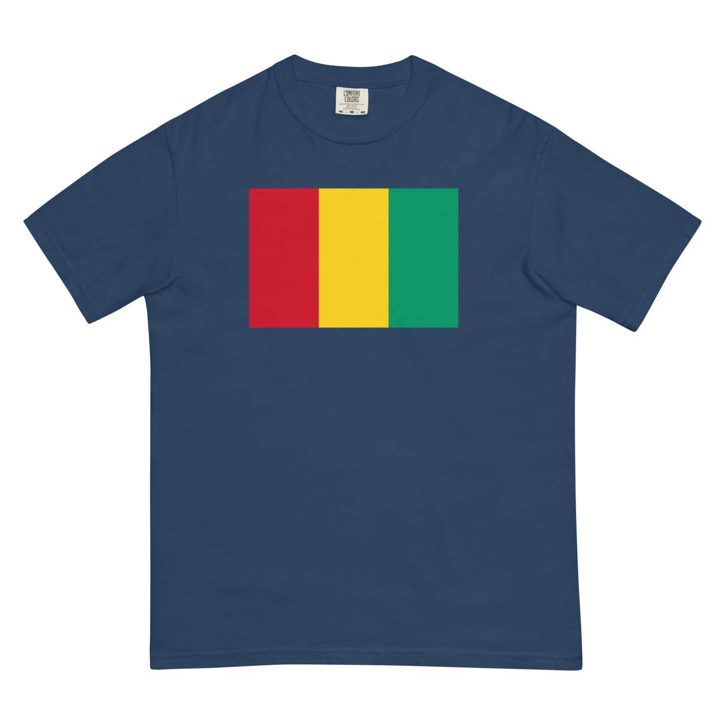 Flag tee representing Guinea in blue spruce, 4X large