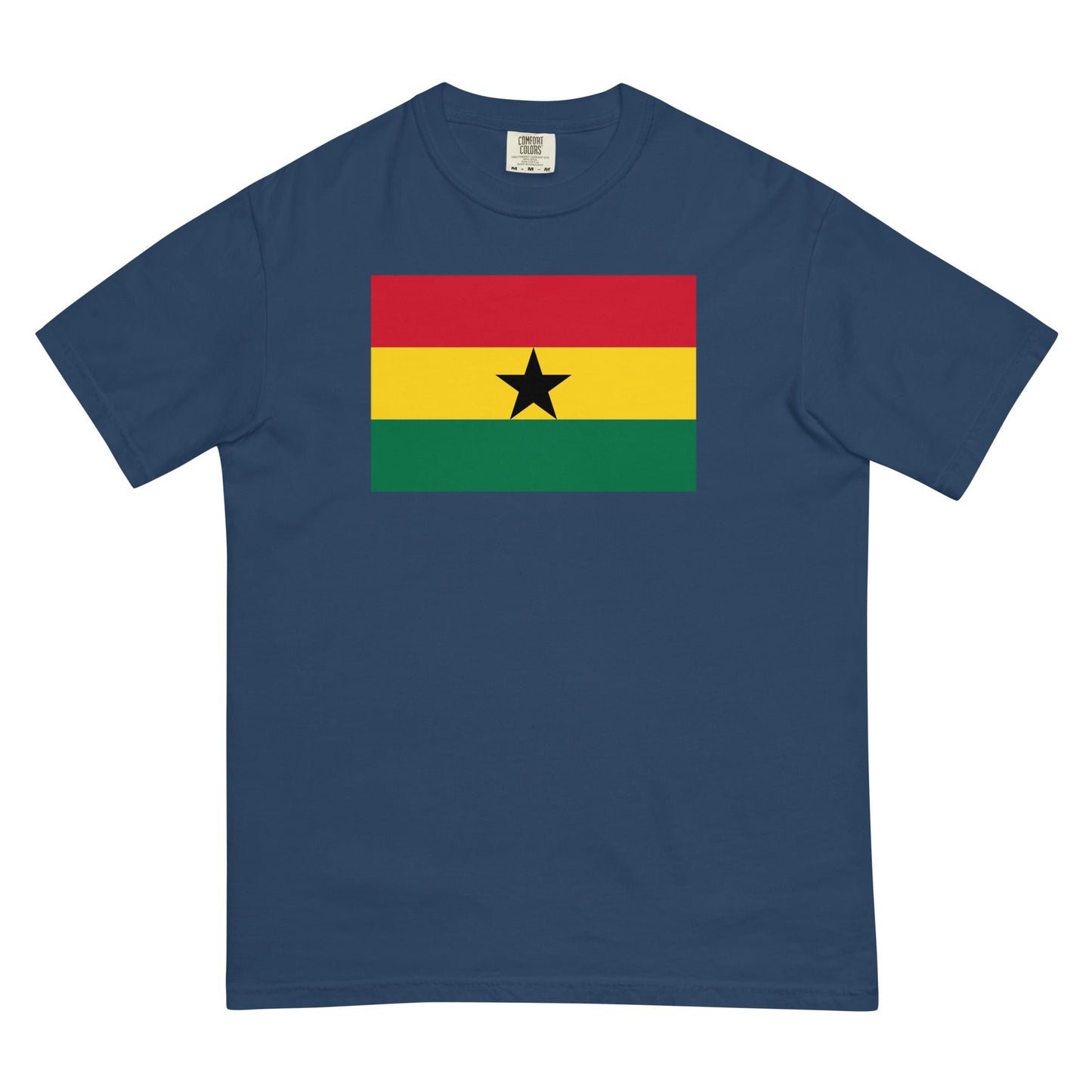 Ghana heritage shirt, black, size small