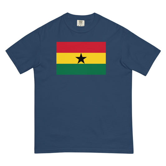 Ghana heritage shirt, black, size small