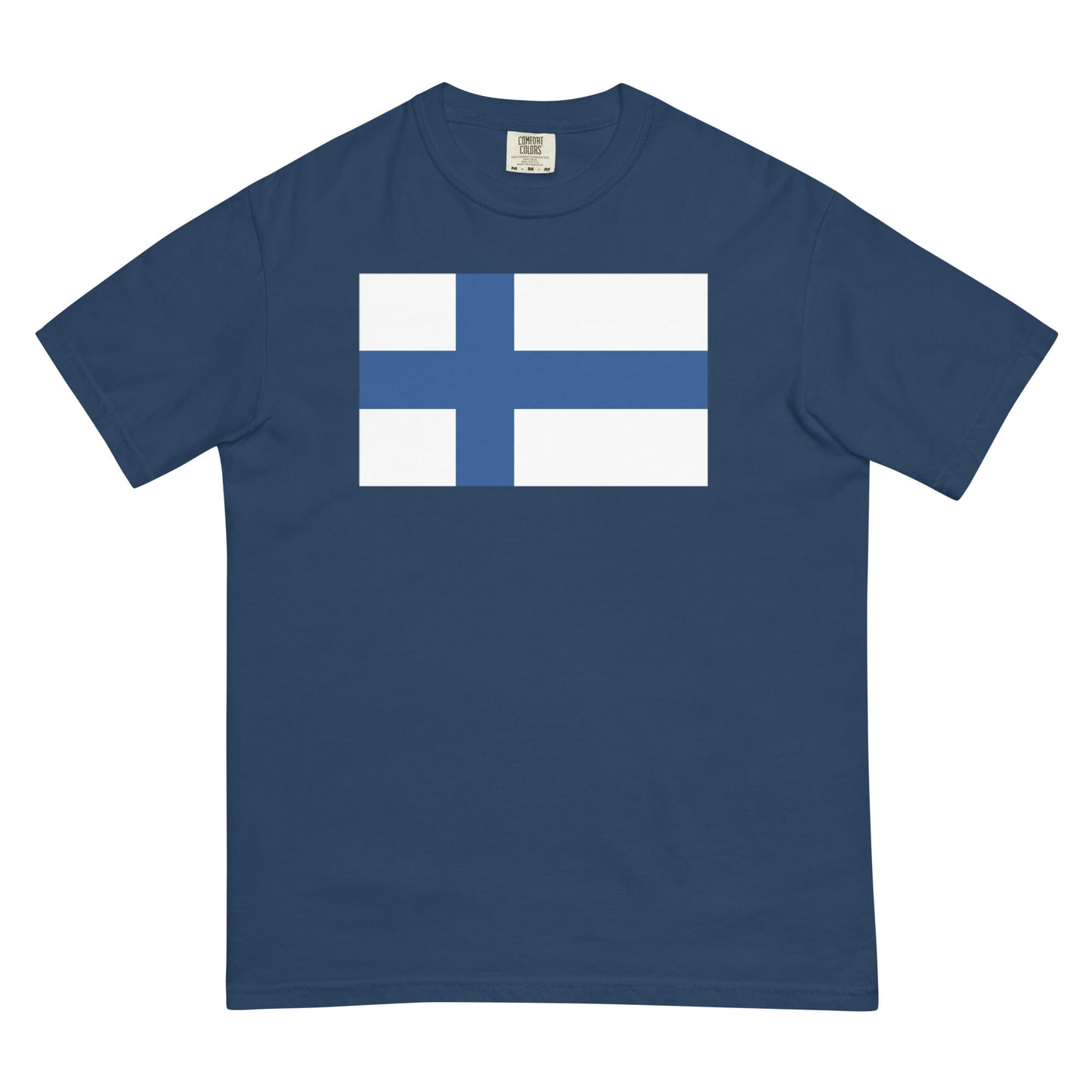 Stylish France flag t-shirt laid flat, large, berry
