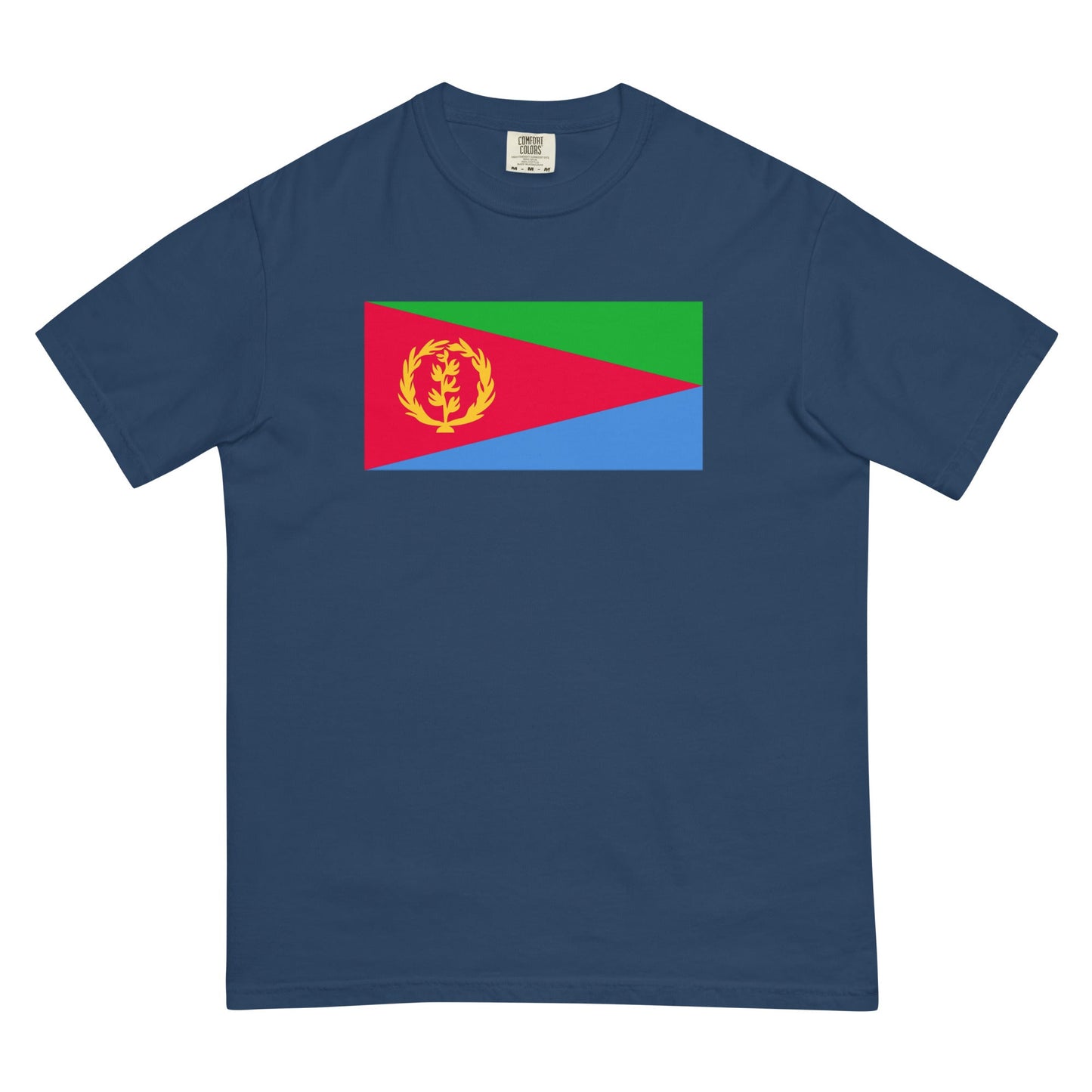 Flag tee representing Eritrea in espresso, medium