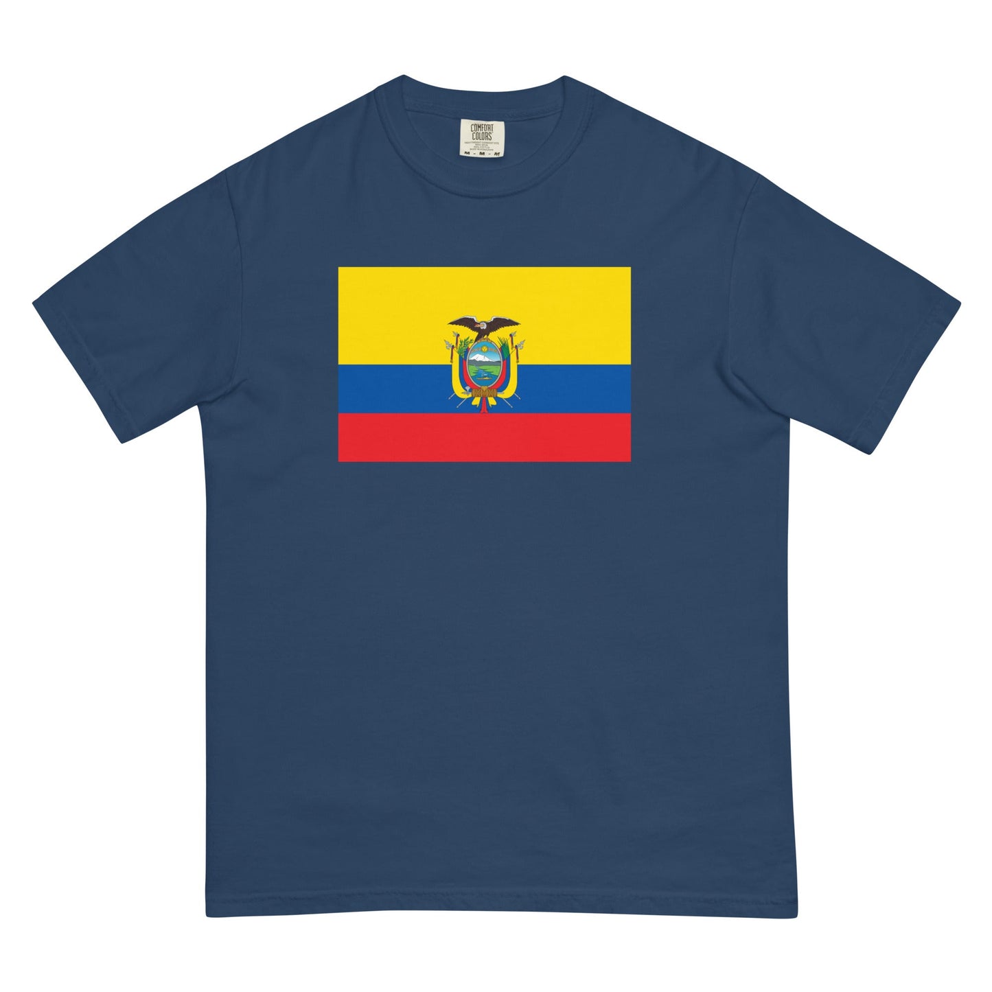 Flag tee representing Ecuador in berry, 2X large