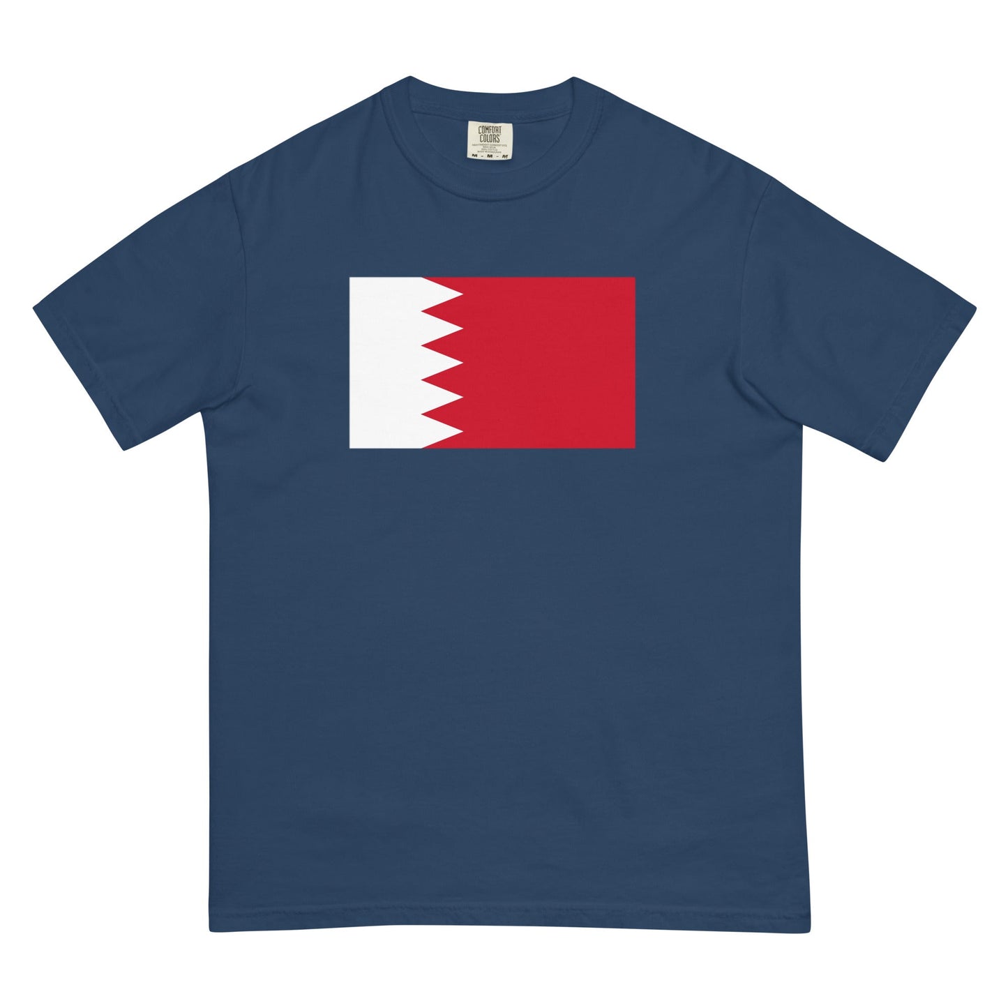 berry shirt with Bahrain flag design, 3X large