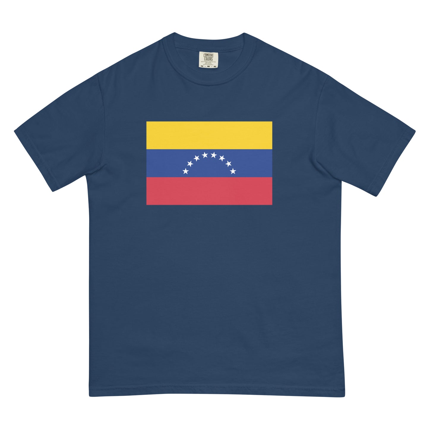 Venezuela flag shirt in true navy, size extra large