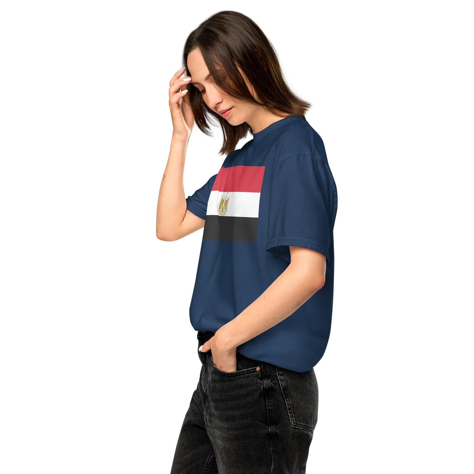 Egypt national shirt, 4X large, in black