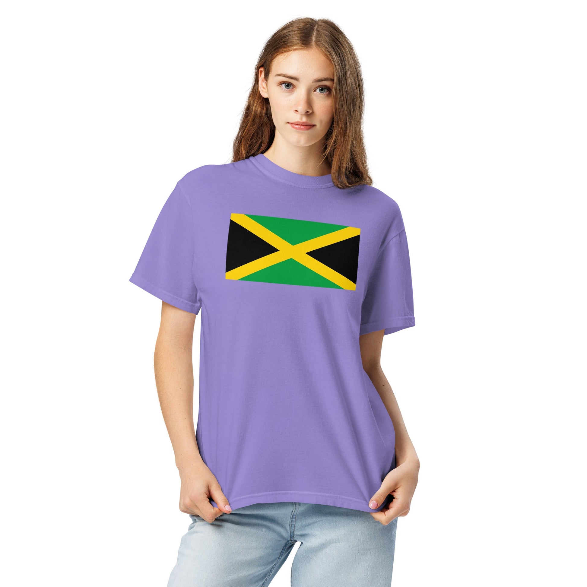 red shirt with Jamaica flag design, 3X large