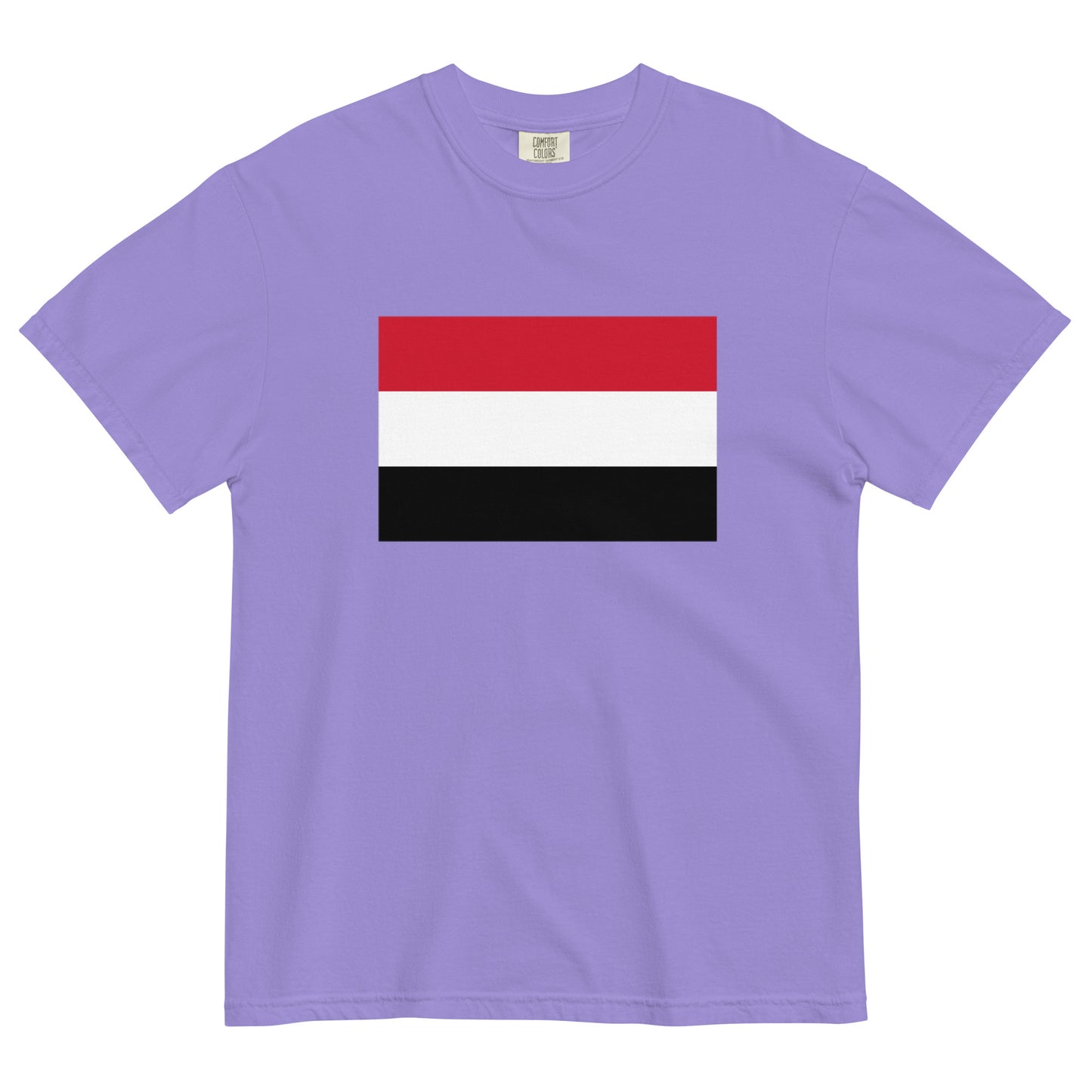 Bold Yemen flag design tee in black, 3X large