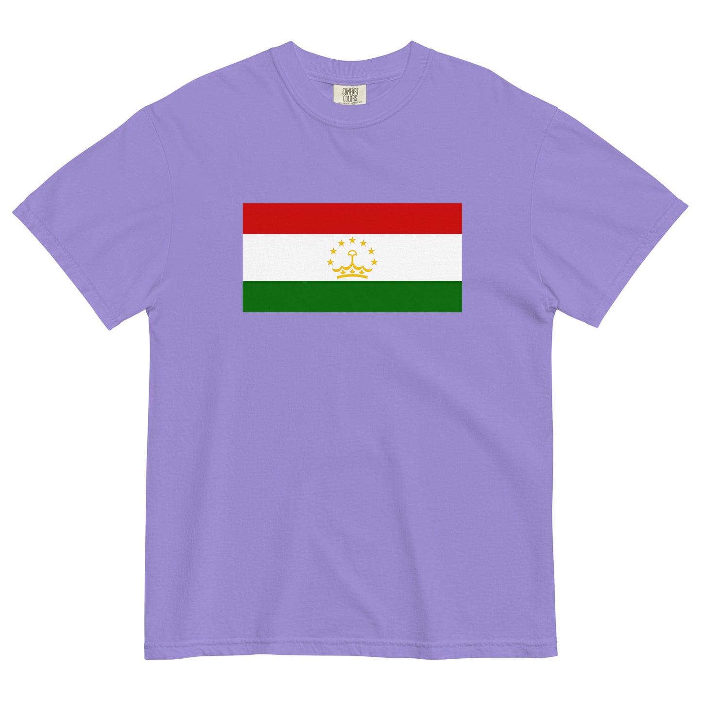 true navy shirt with Tajikistan flag design, small