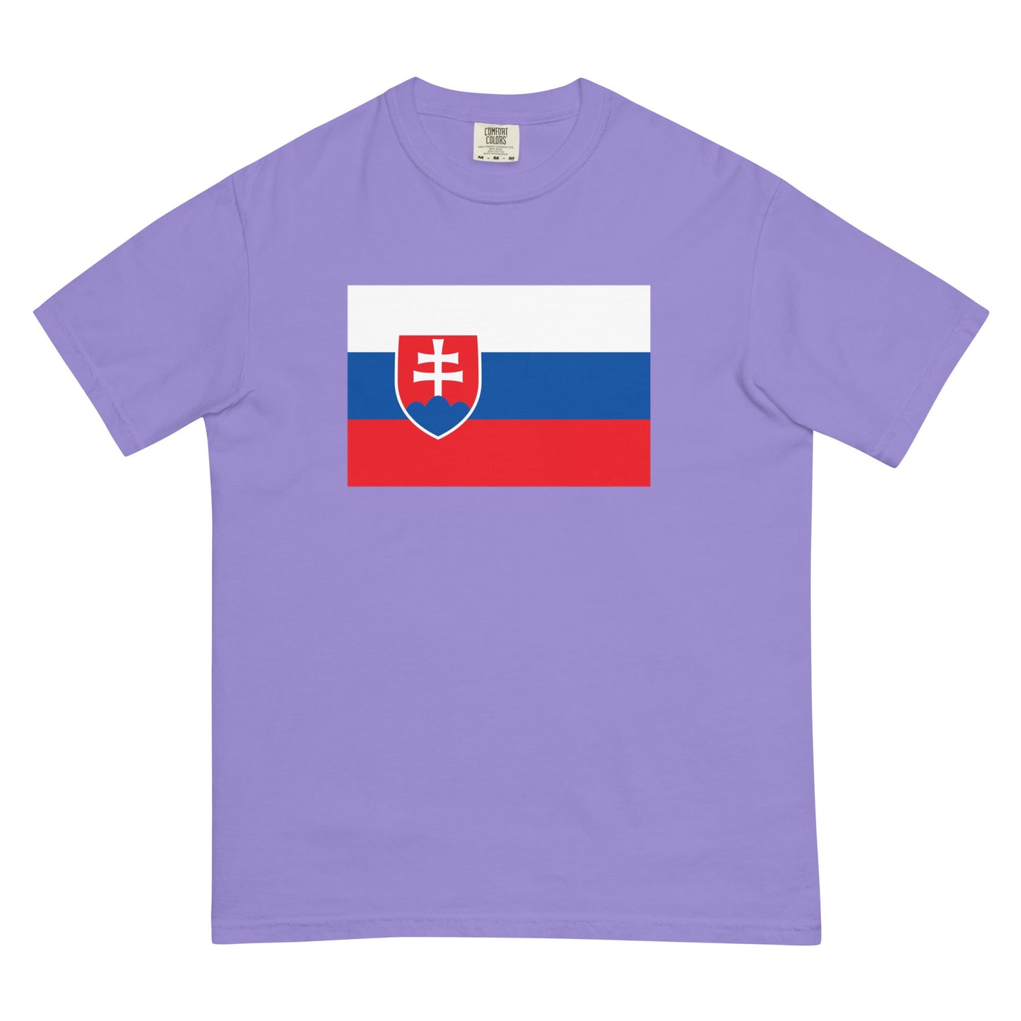 Slovakia flag shirt in true navy, size medium