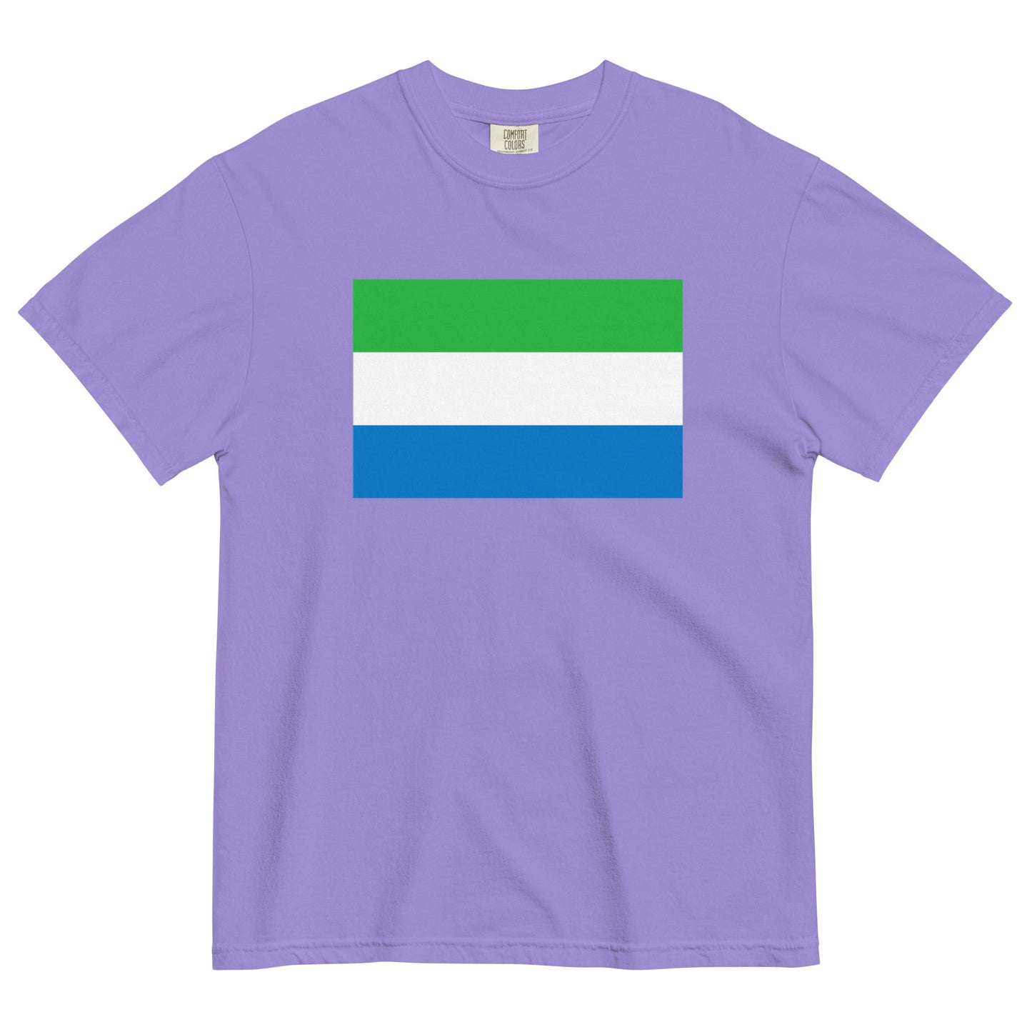 Sierra Leone flag shirt in black, size 2X large