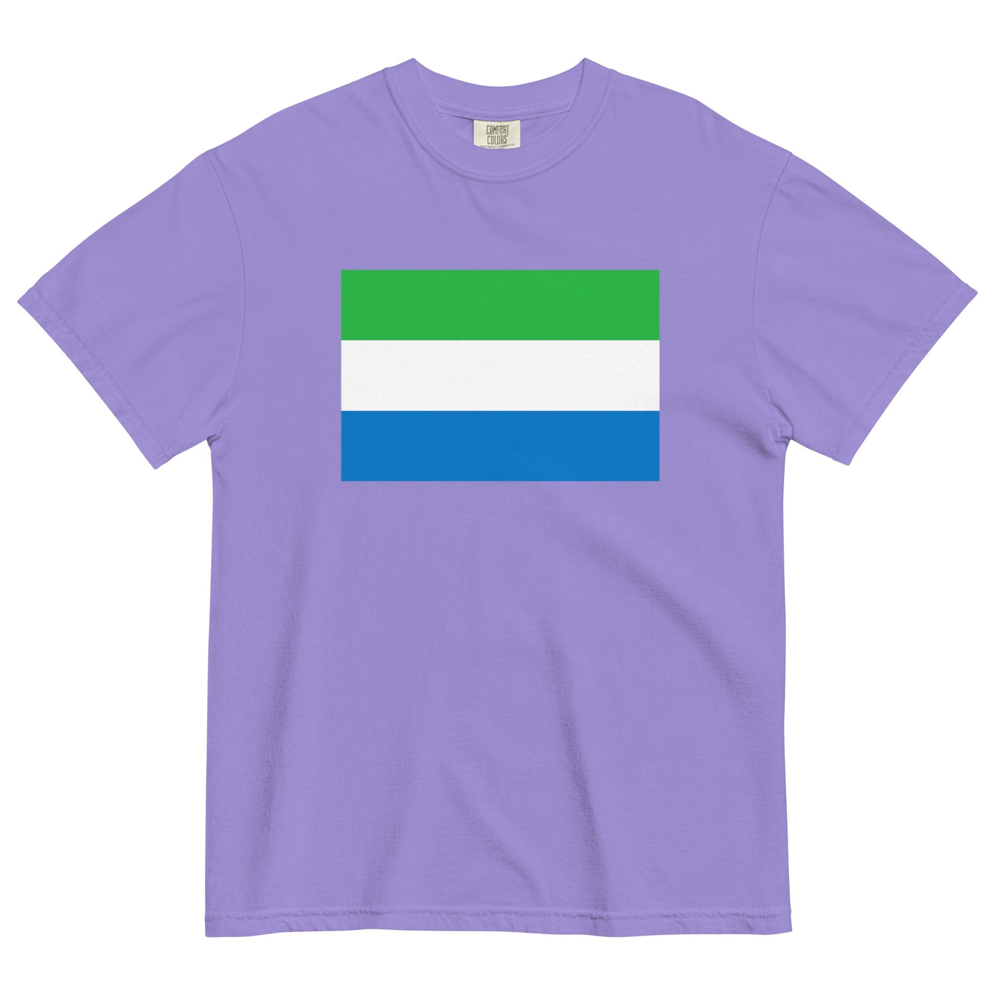 Sierra Leone flag shirt in black, size 2X large