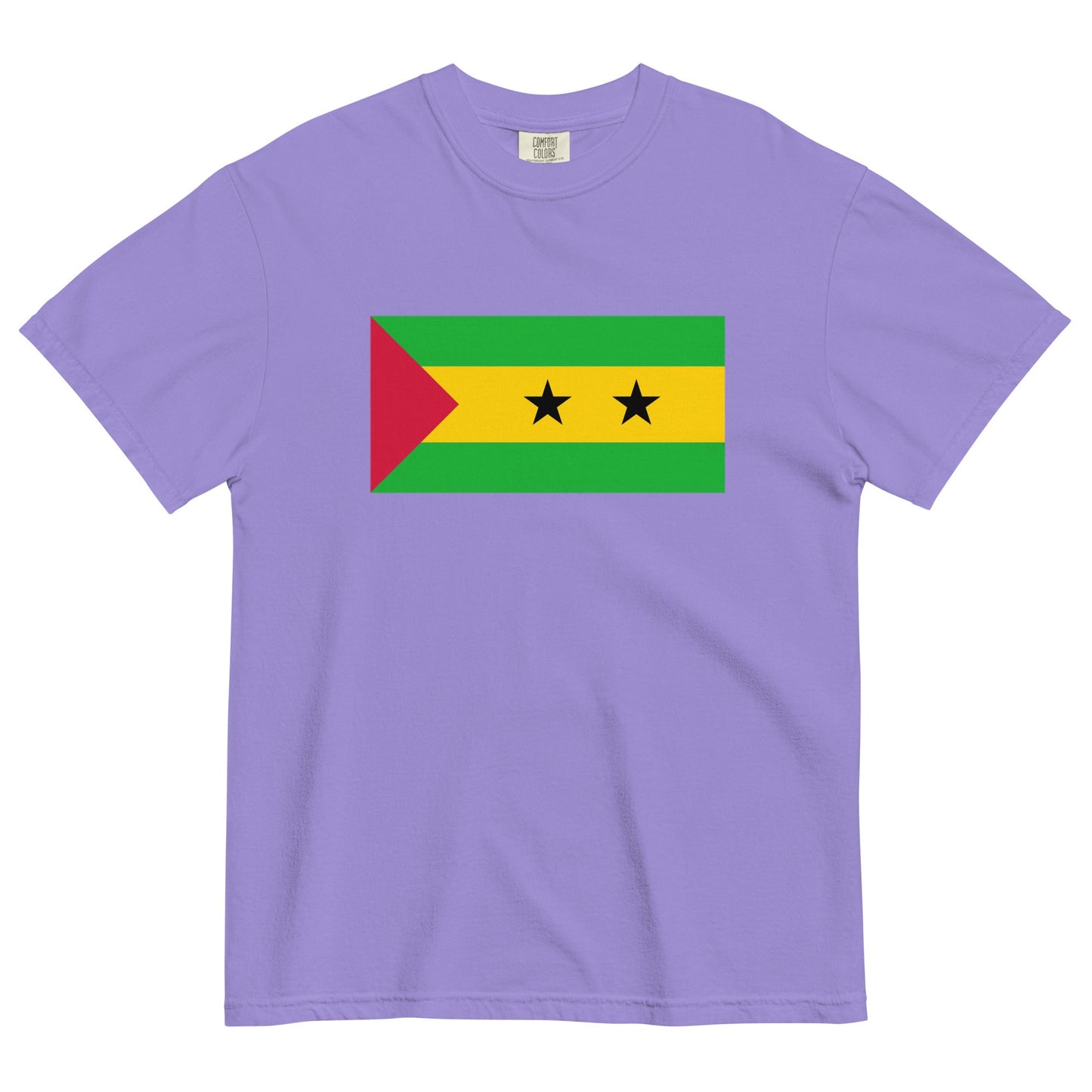 Flat lay of true navy Senegal 1 flag tee, 2X large size
