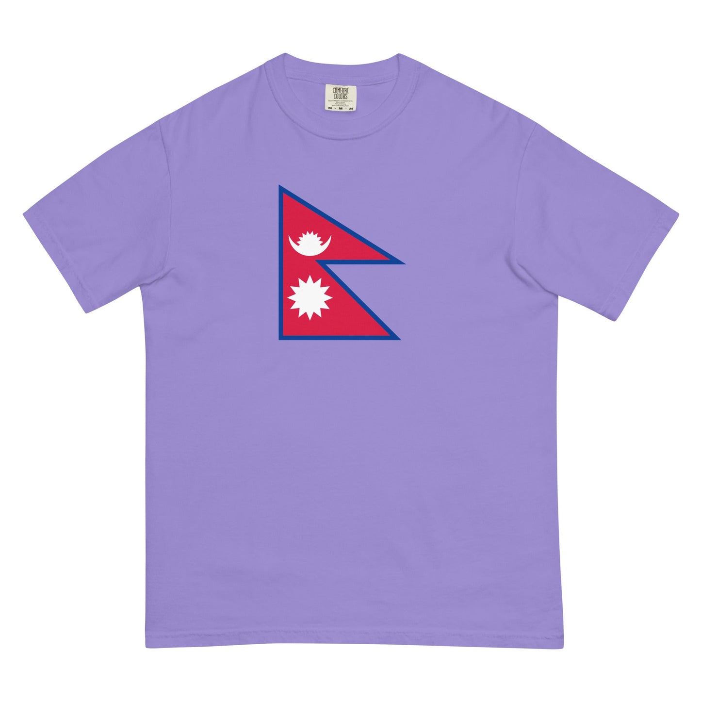 Nepal pride shirt in true navy – unisex, 2X large