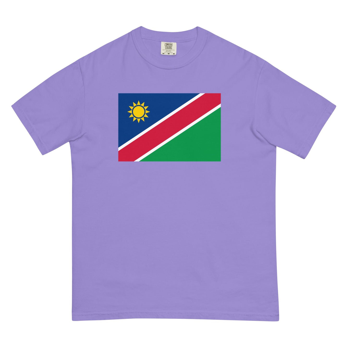 Bold Namibia flag design tee in grape, small