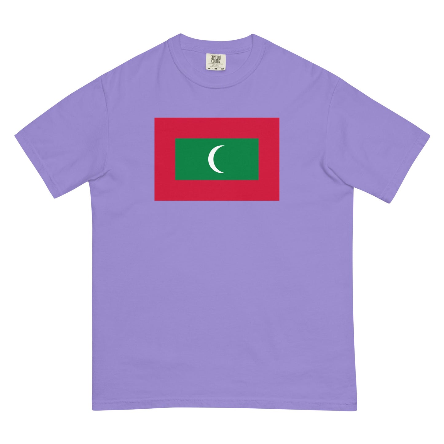 Flag tee representing Maldives in brick, extra large
