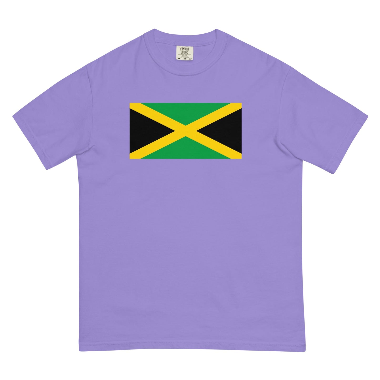 Jamaica flag shirt in berry, size small