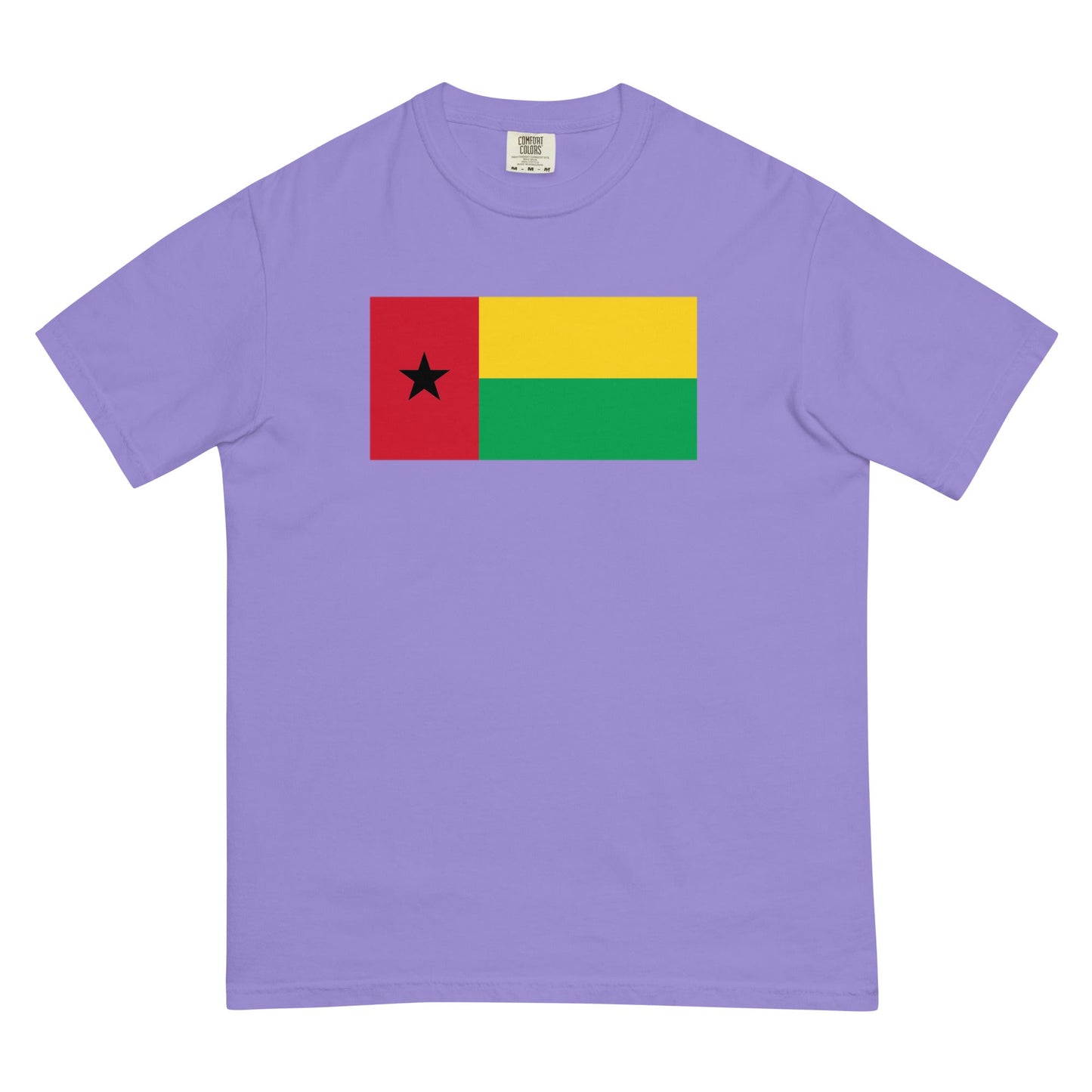 Flag tee representing Guinea Bissau in crimson, 4X large