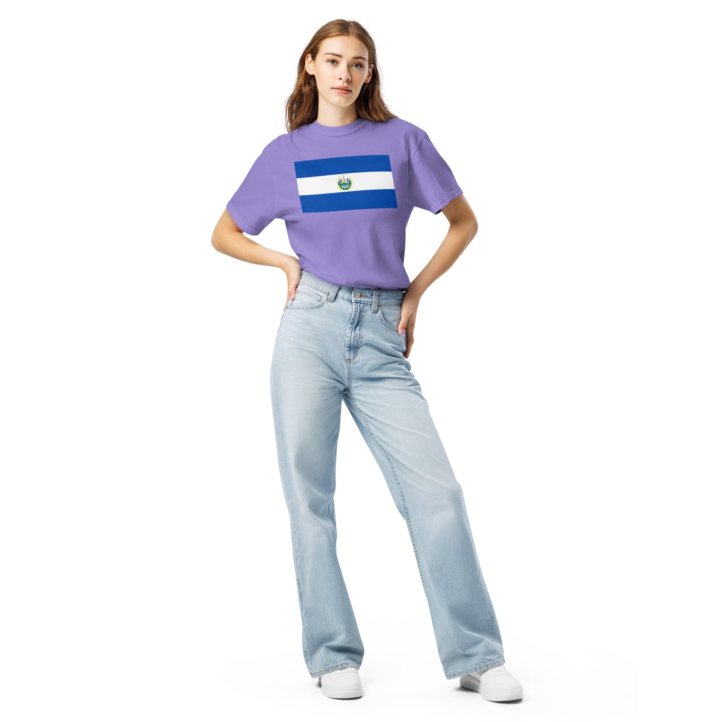 El Salvador pride shirt in red – unisex, extra large
