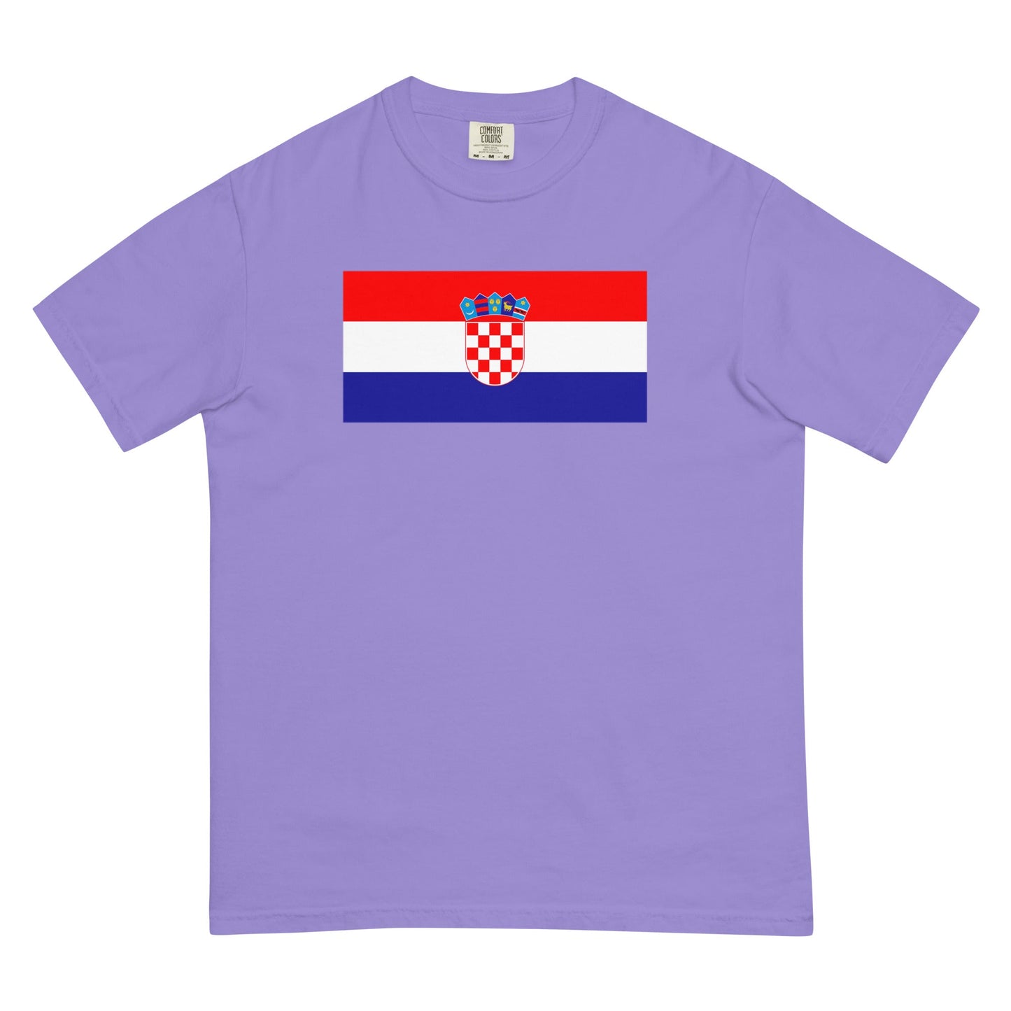 Croatia pride shirt in espresso – unisex, medium