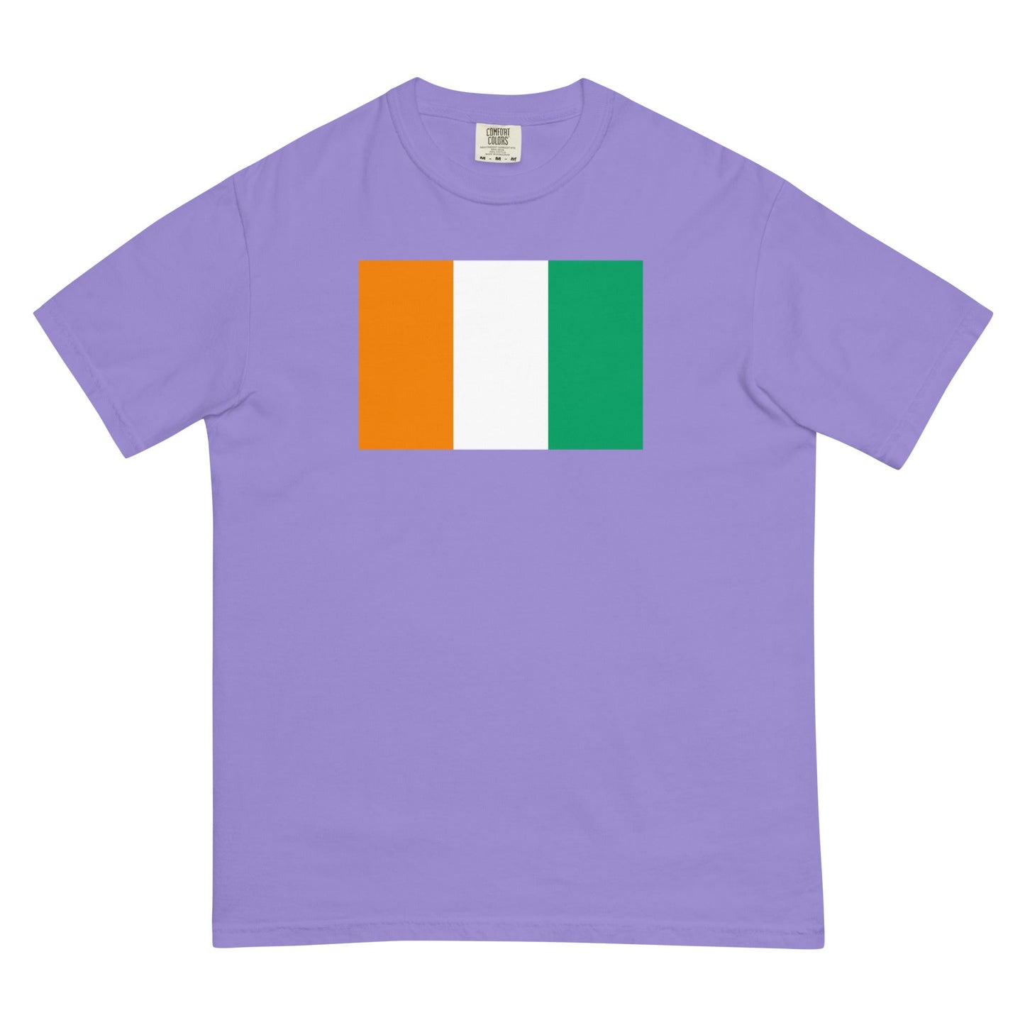 Cote Divoire flag shirt in espresso, size large