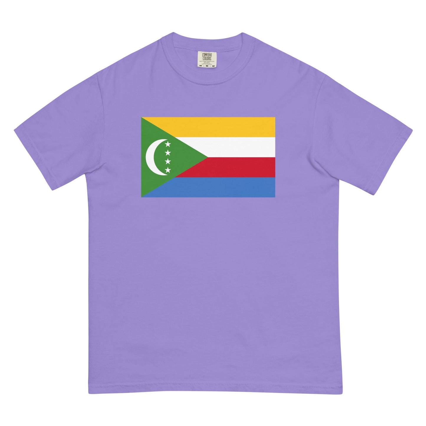 Comoros pride shirt in blue spruce – unisex, extra large