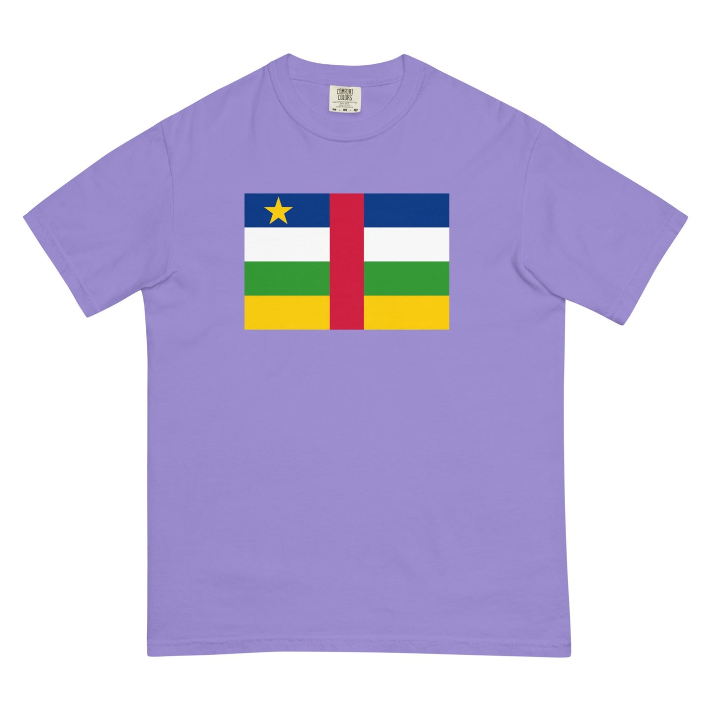 Central African Republic pride shirt in blue spruce – unisex, 4X large