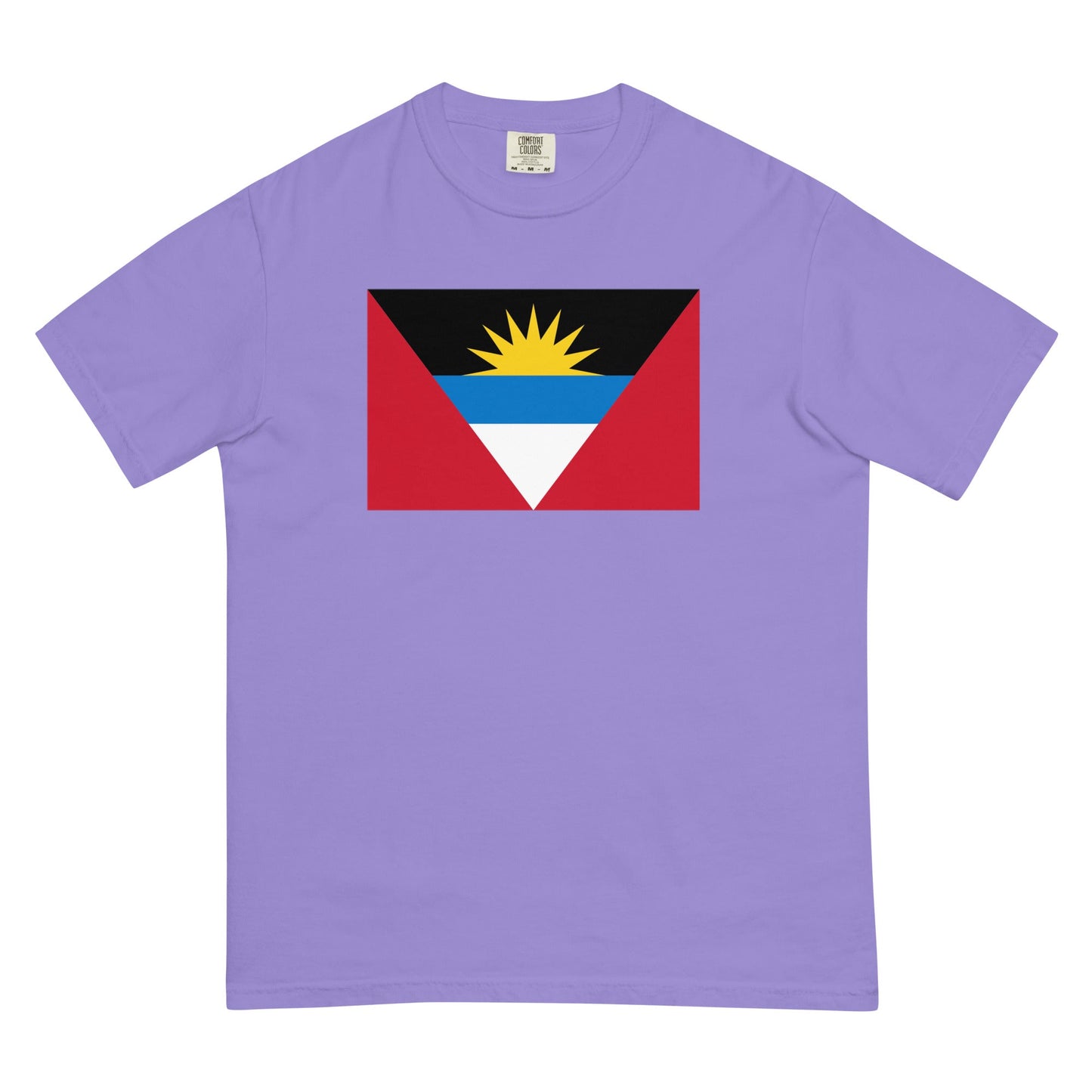 Flag tee representing Antigua And Barbuda Flag Pride Shirt in violet, 4X large