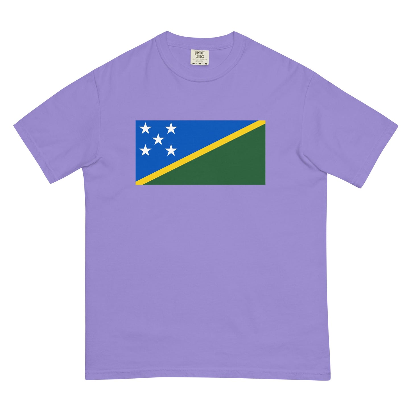 Flag tee representing Solomon Islands in berry, small