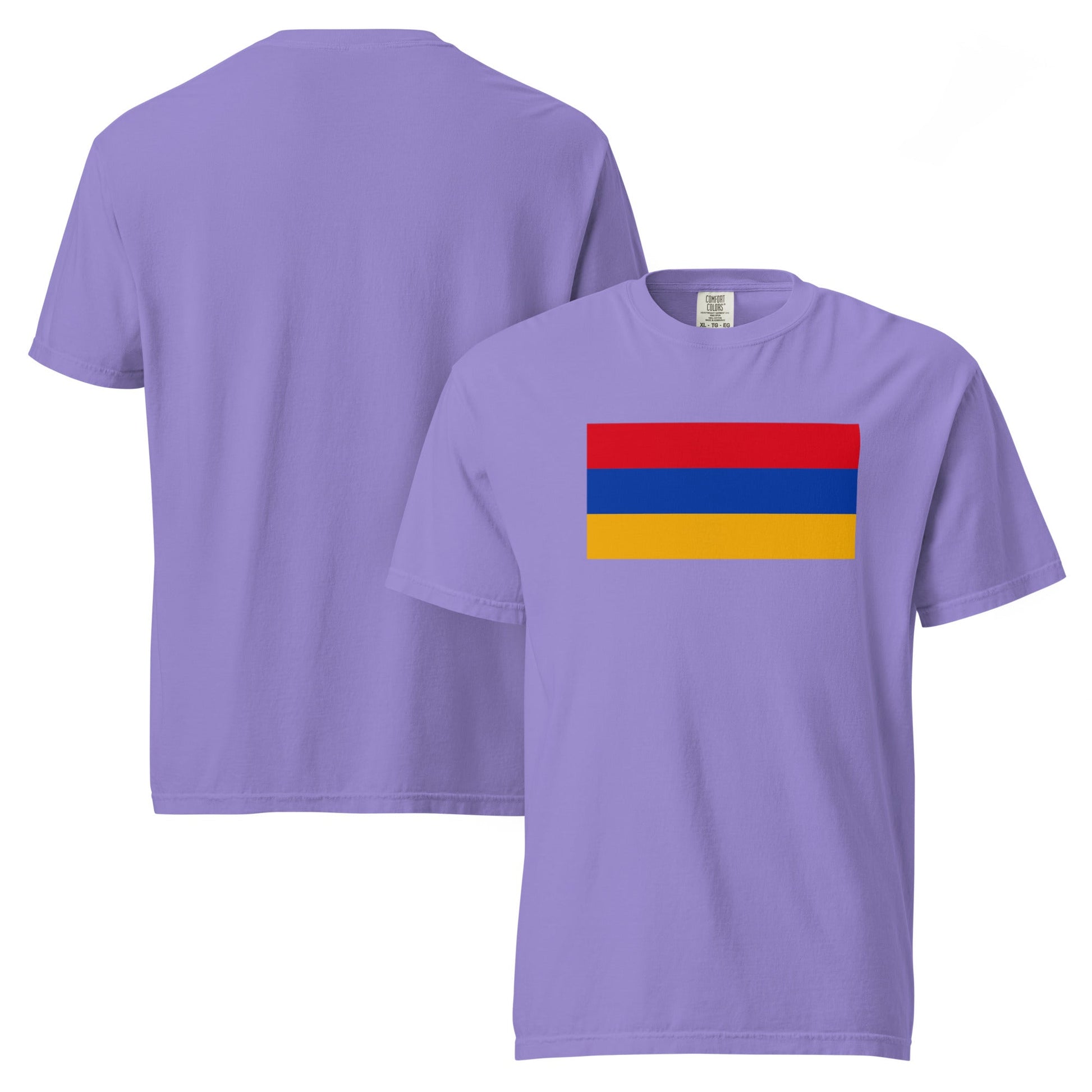 Armenia flag shirt in hemp, size medium