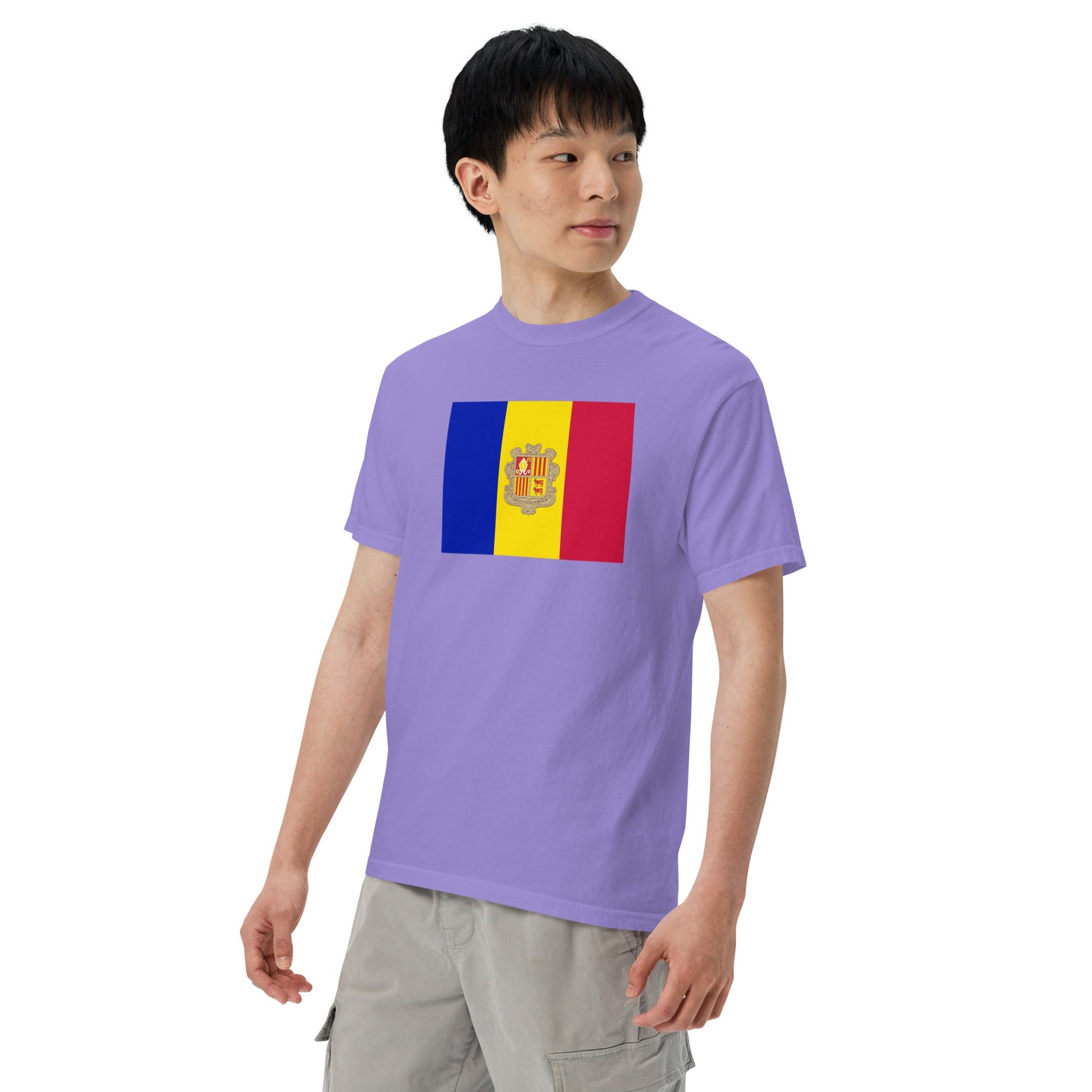 hemp flag shirt for Andorra – size 4X large