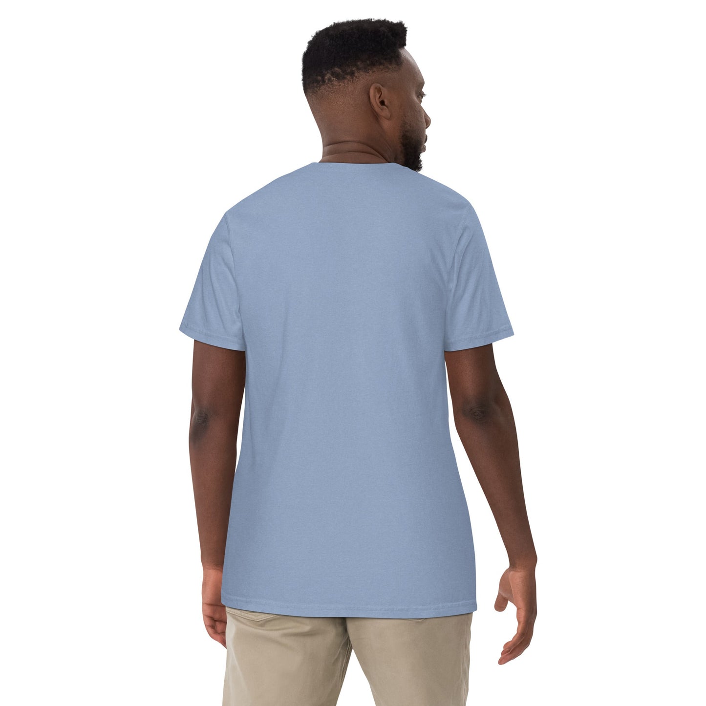 Stylish Andorra flag t-shirt laid flat, large, brick