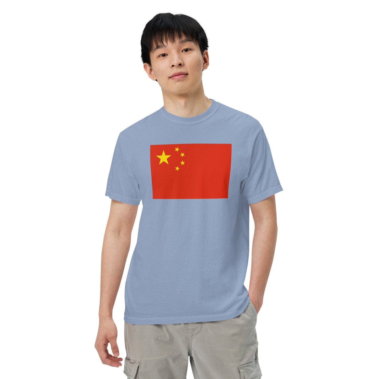 China flag shirt in blue spruce, size 2X large