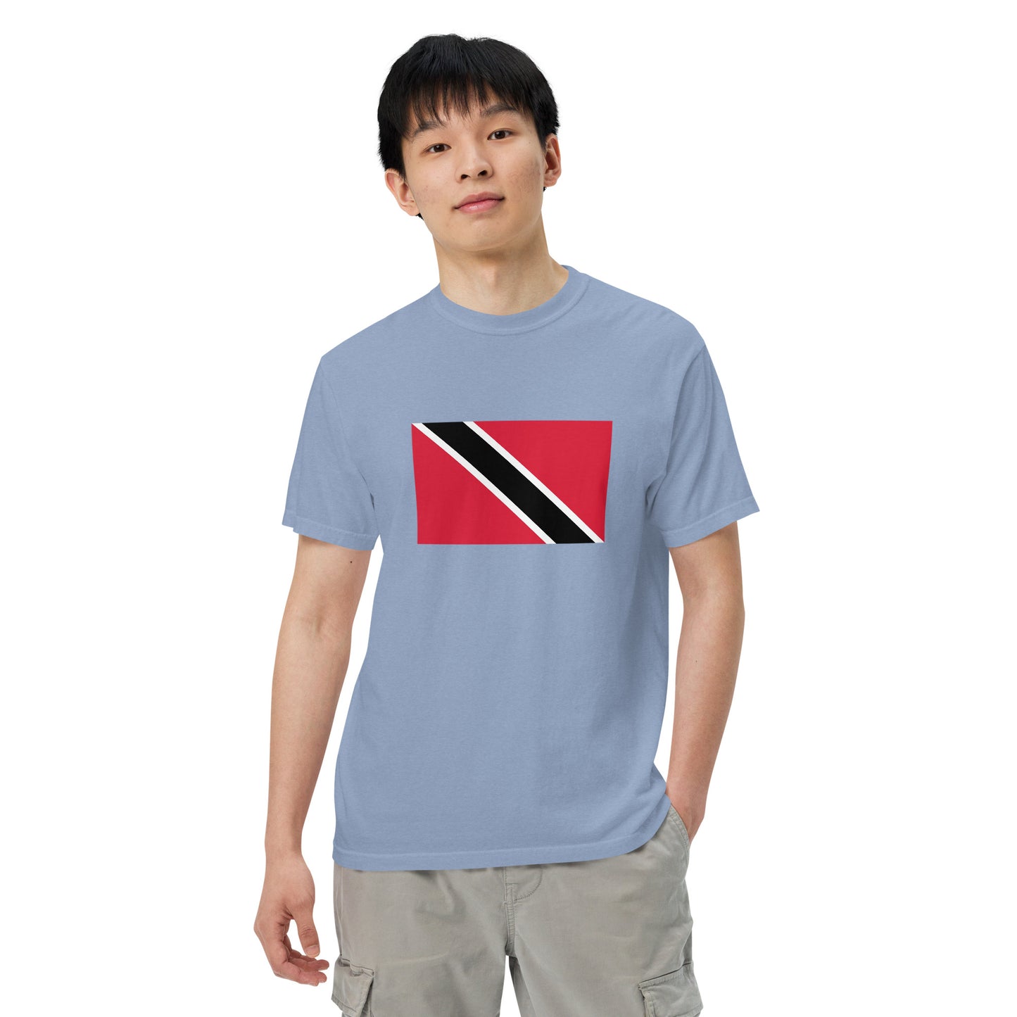 Trinidad pride shirt in blue spruce – unisex, 4X large