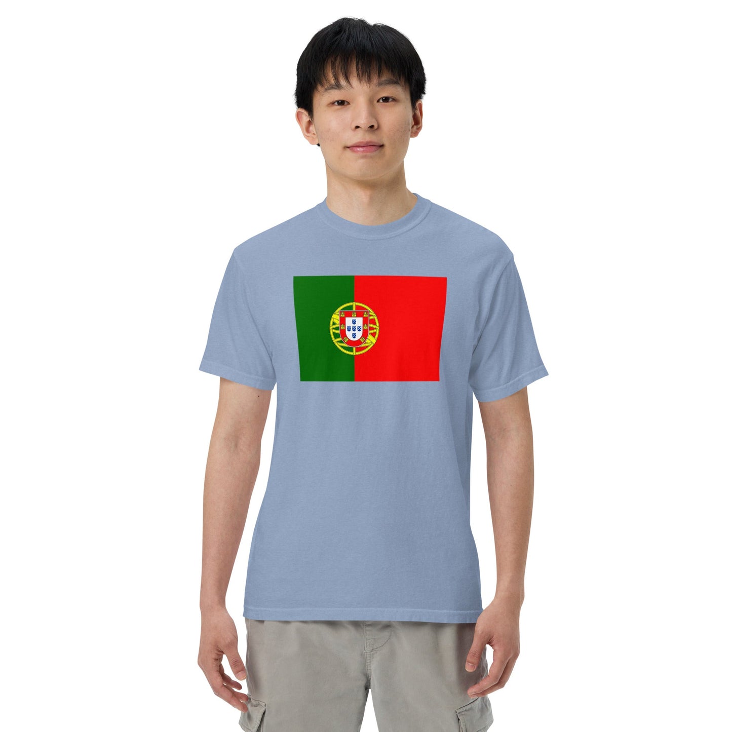 Portugal flag shirt in black, size medium