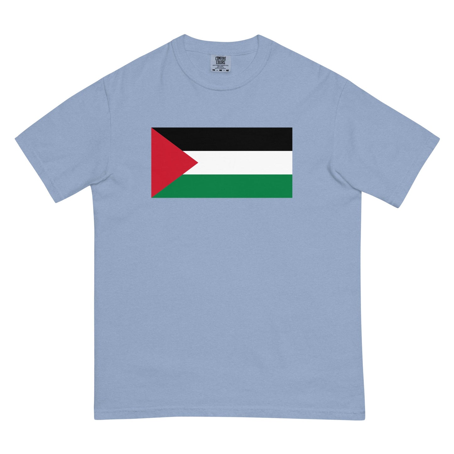 Palestine pride shirt in true navy – unisex, medium