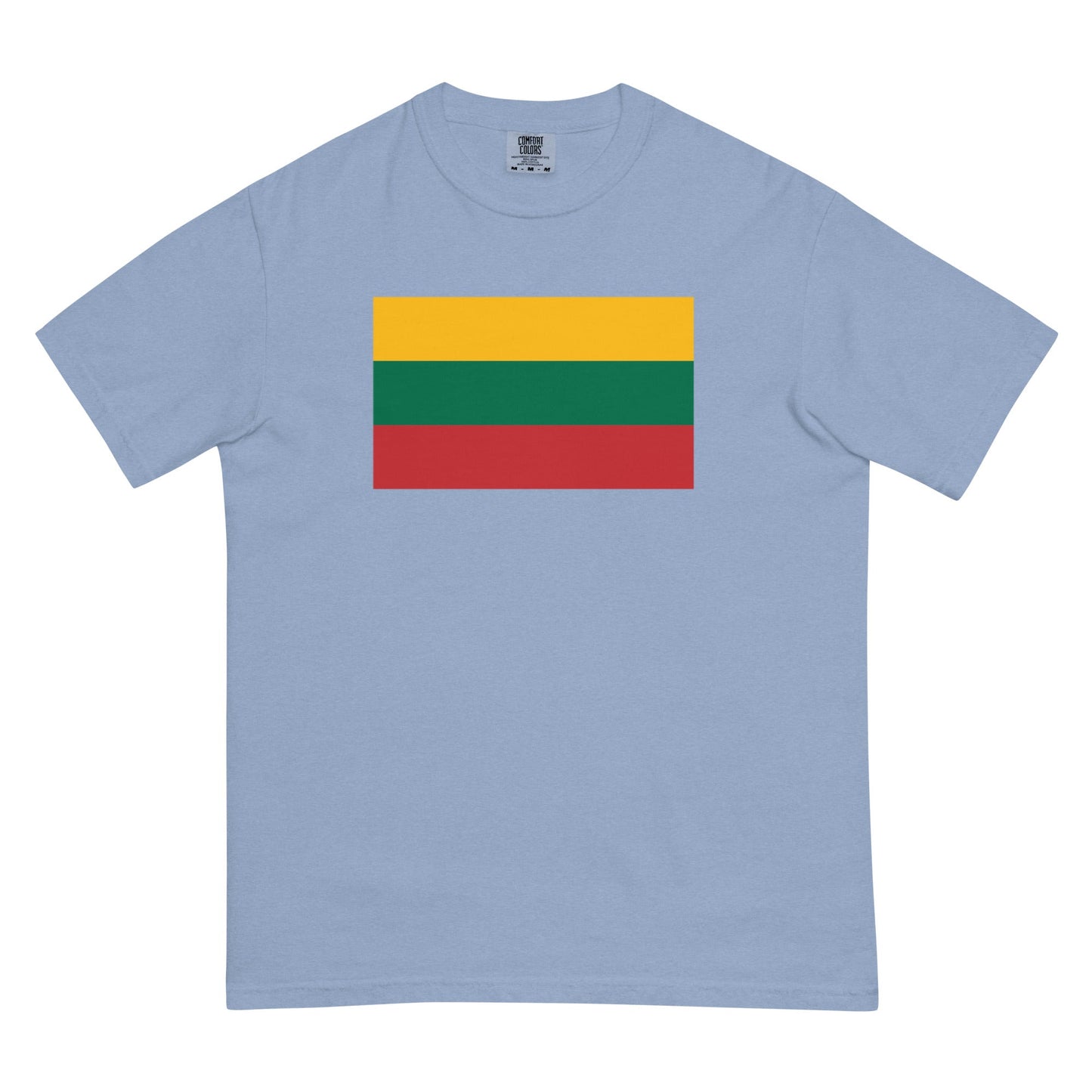 Flag tee representing Lithuania in berry, large