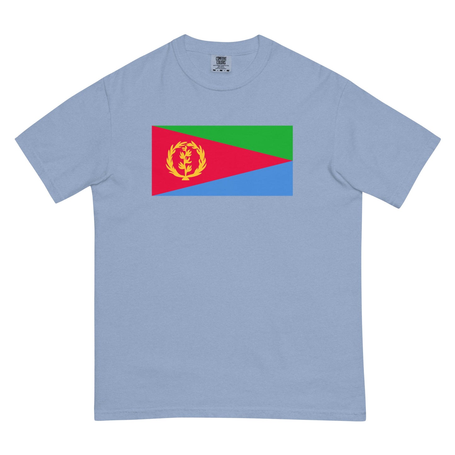 Eritrea pride shirt in flo blue – unisex, medium