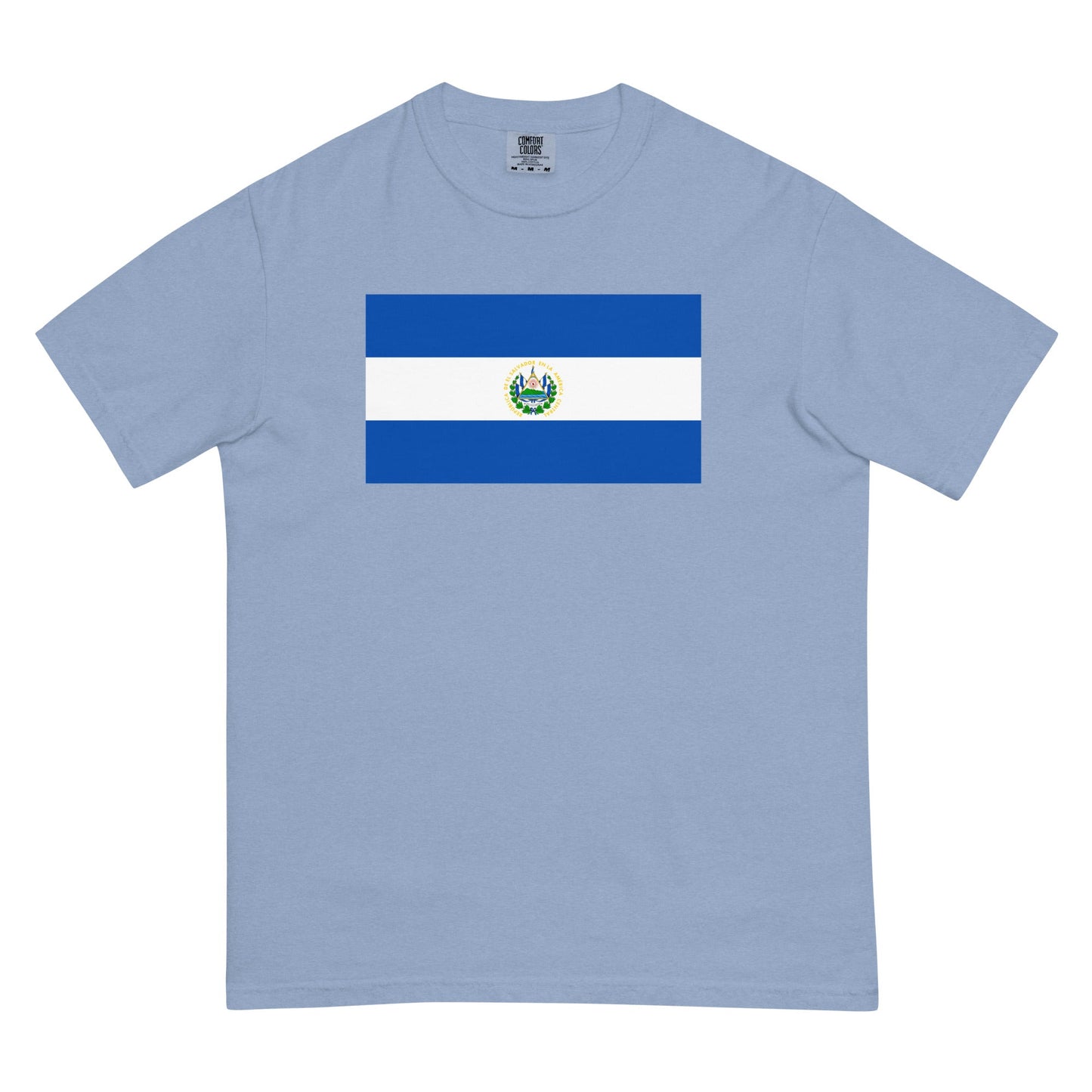 Flag tee representing El Salvador in yam, small