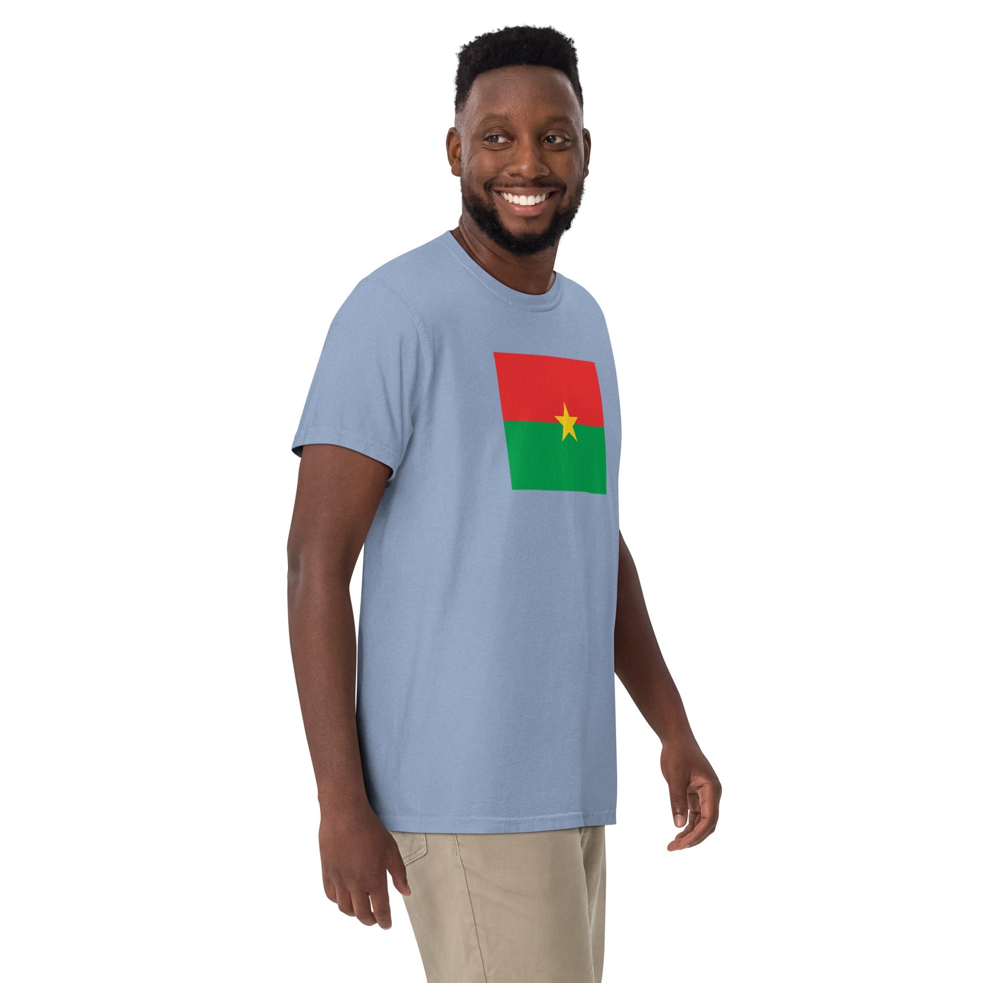 Burkina Faso heritage shirt, true navy, size large