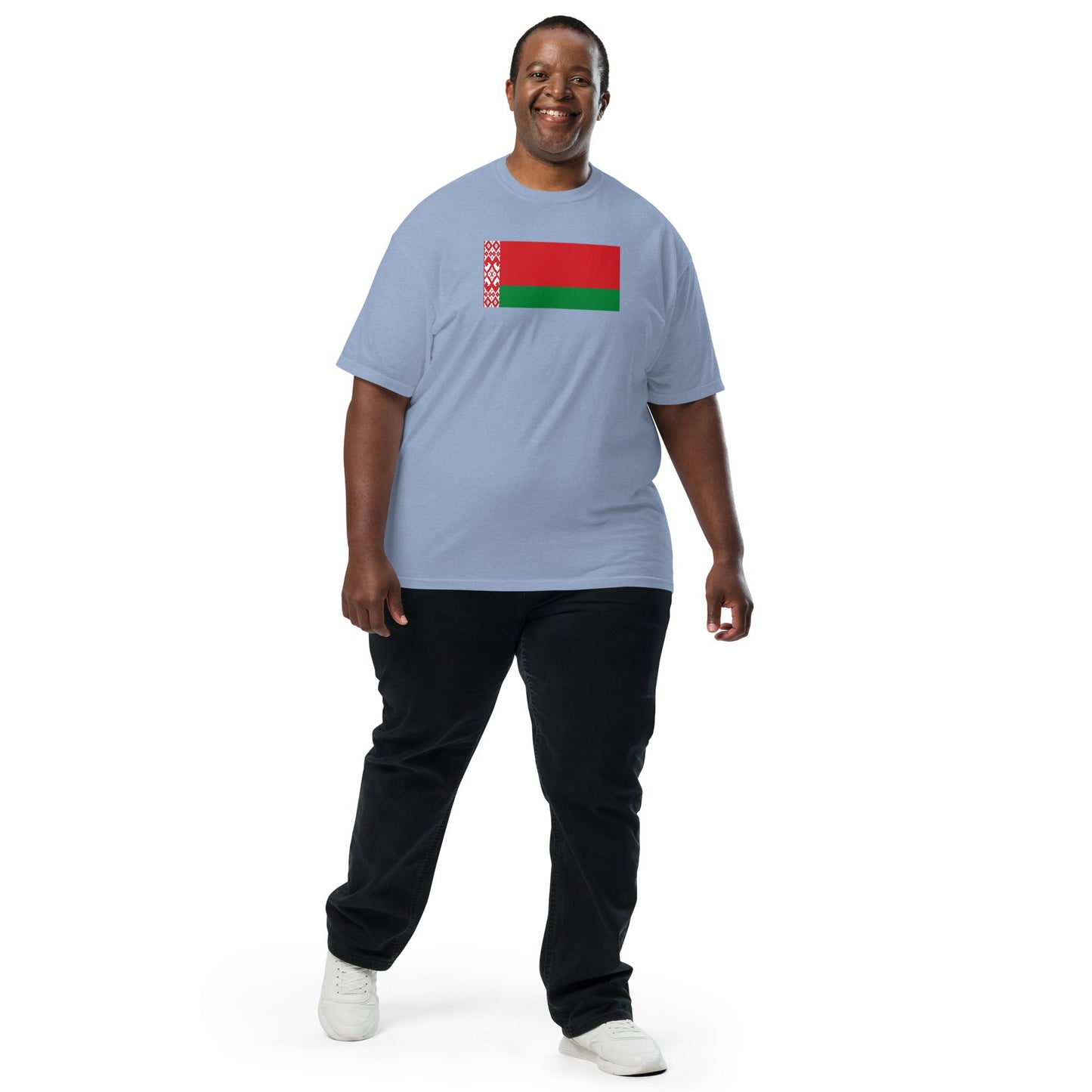 Belarus flag shirt in true navy, size medium