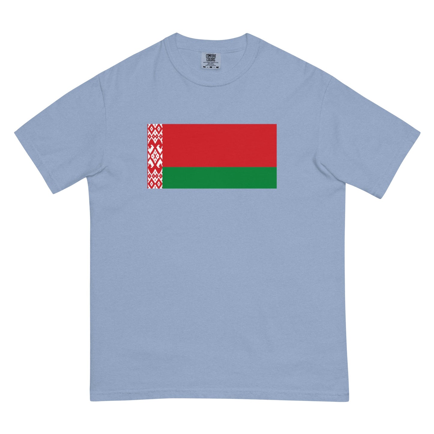 yam shirt with Belarus flag design, medium