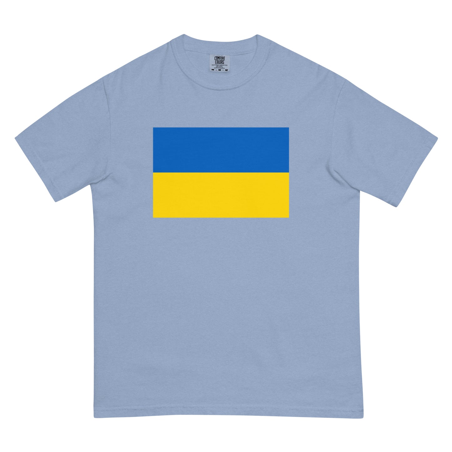 Flag tee representing Ukraine in crimson, 2X large