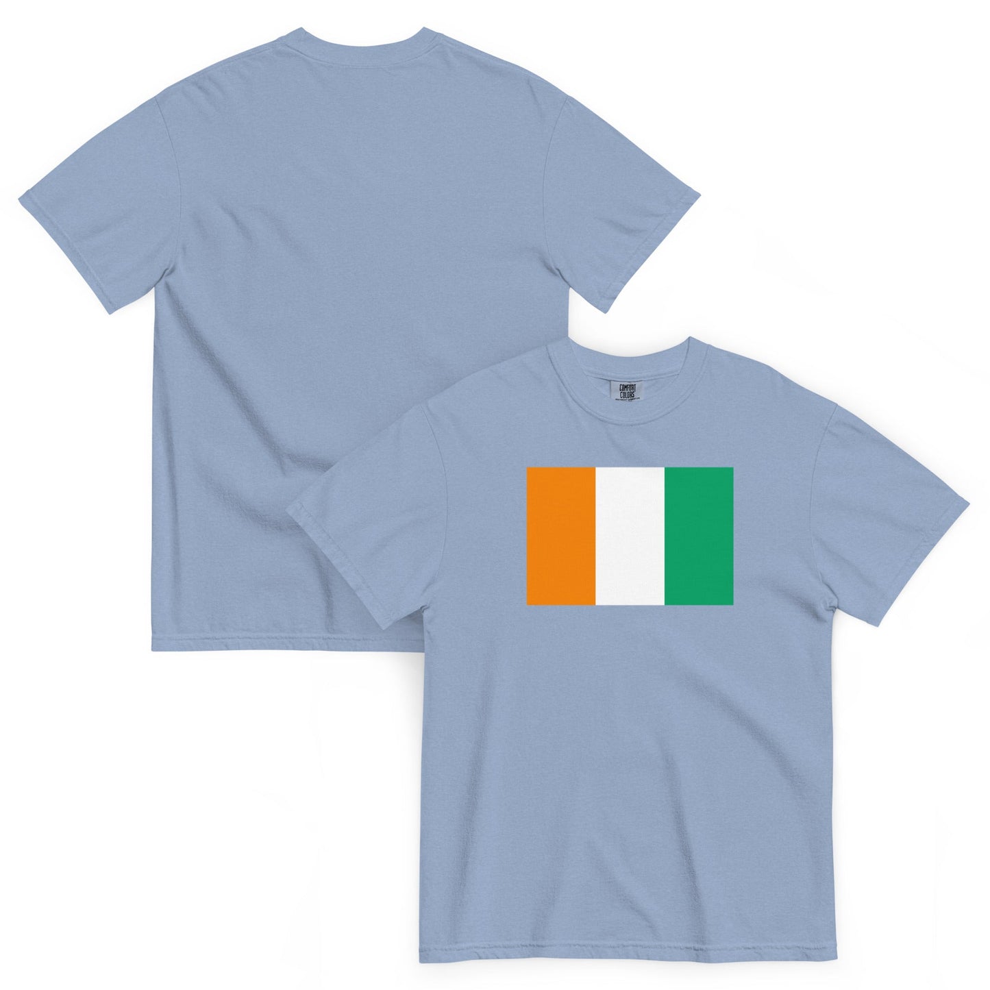 brick shirt with Cote Divoire flag design, large