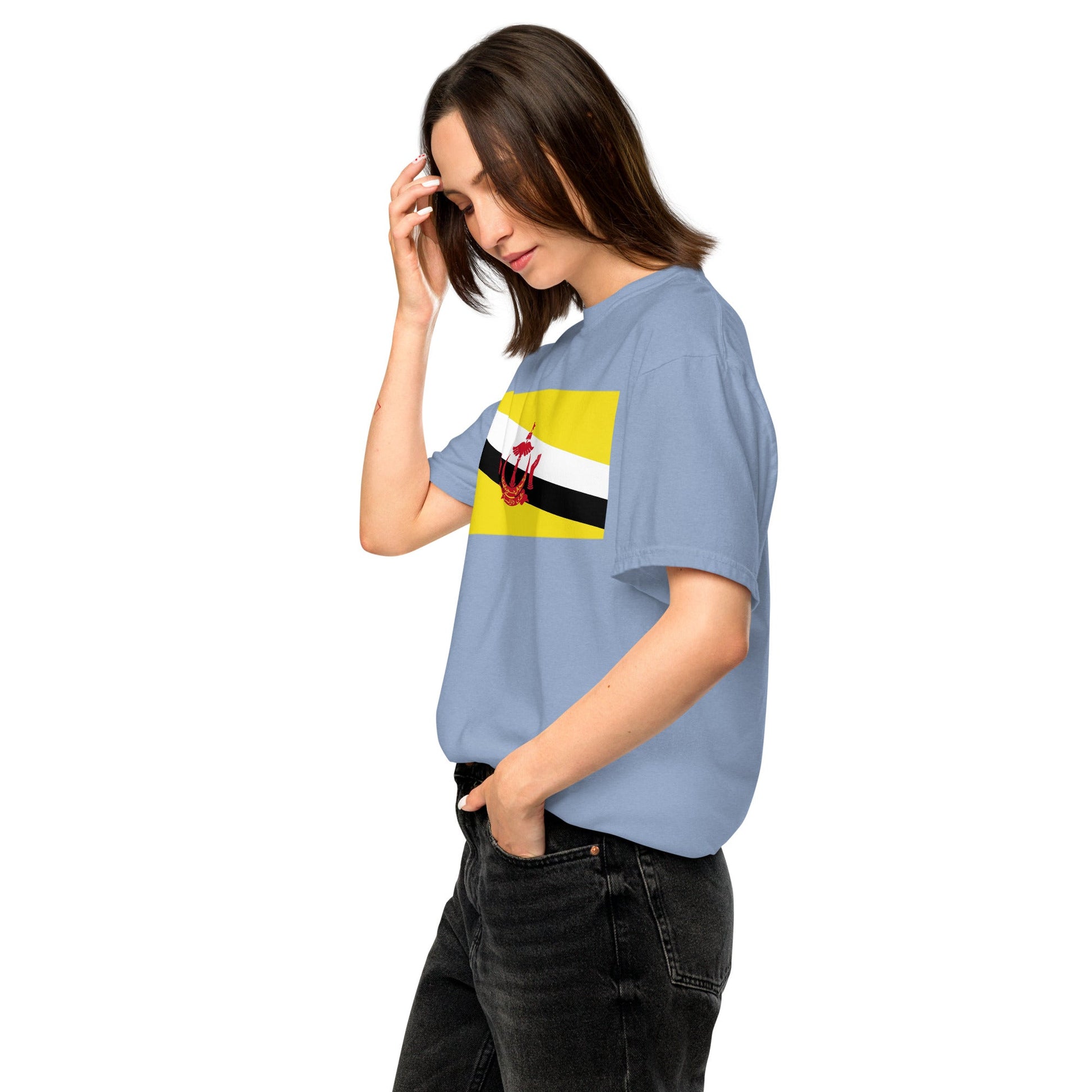 Brunei pride shirt in black – unisex, medium