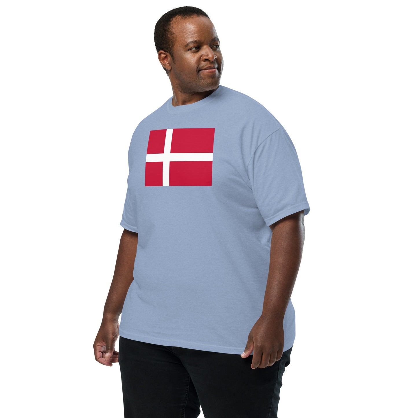 Denmark flag shirt in true navy, size large