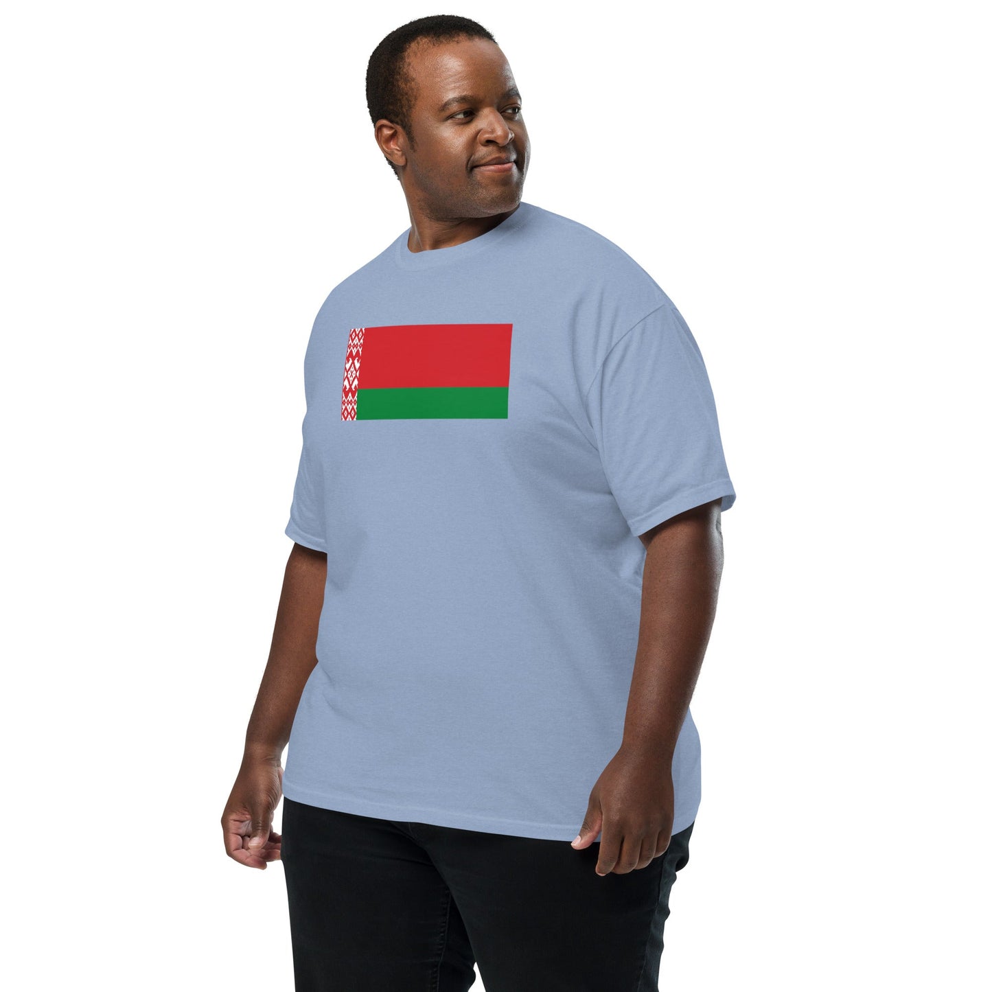 Flag tee representing Belarus in true navy, extra large