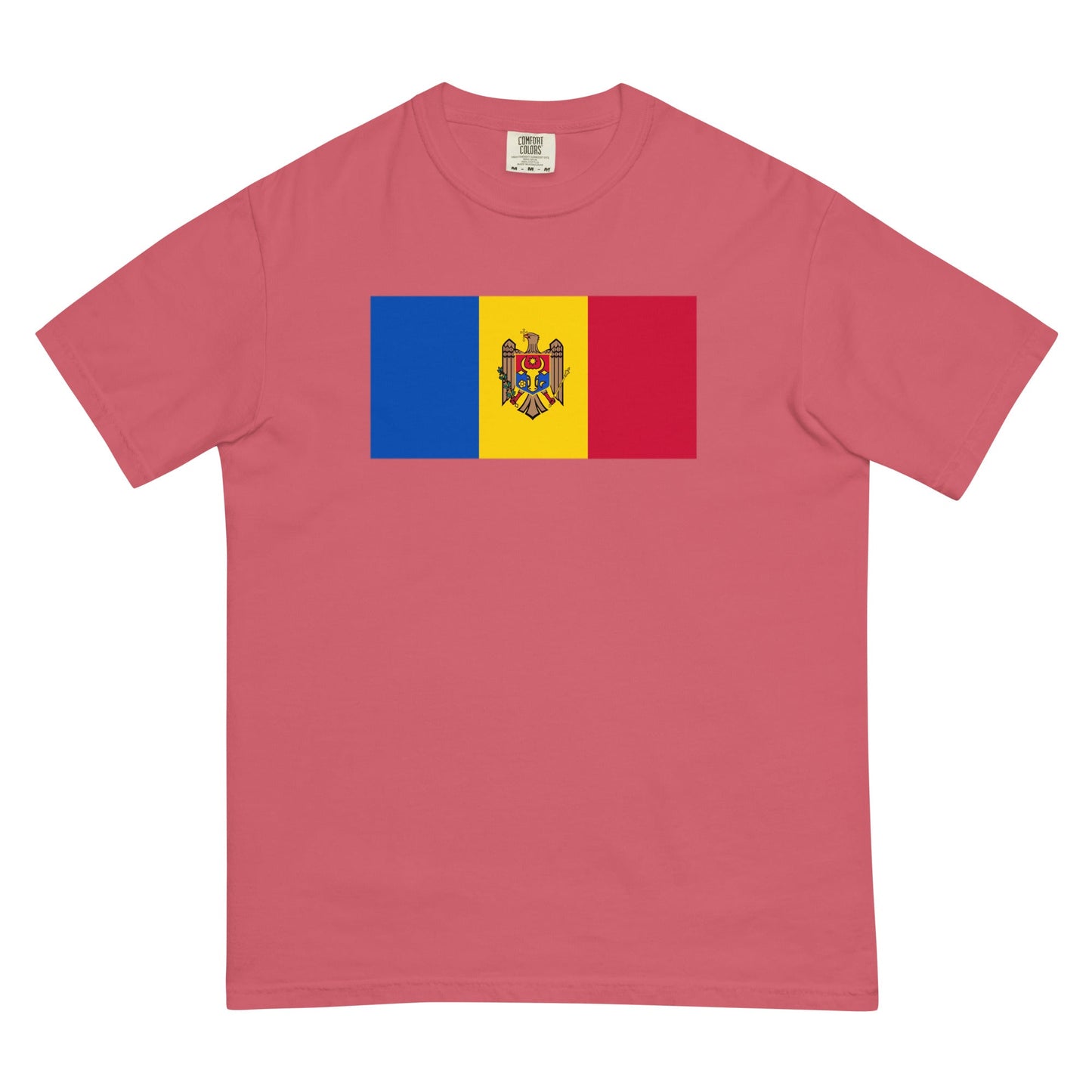 Flag tee representing Moldova in grape, 2X large